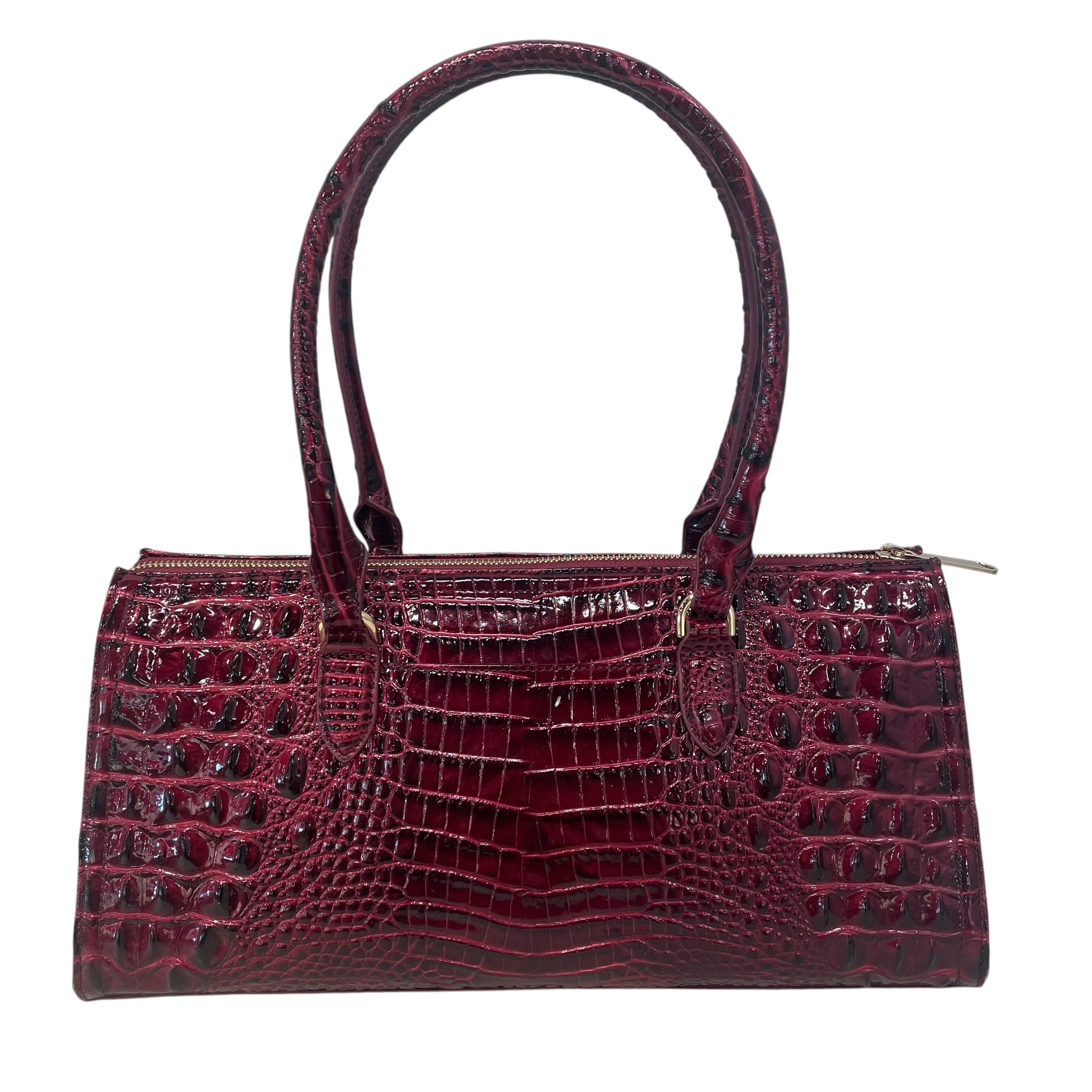 Brahmin/Hand Bag/Animal Pattern/Leather/RED/Sophia Satchel