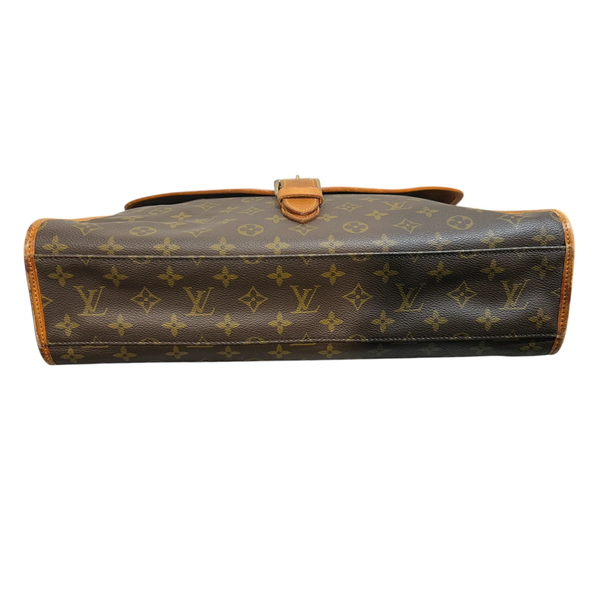 LOUIS VUITTON/Briefcase/Monogram/Leather/BRW/Beverly Crossbody Briefcase