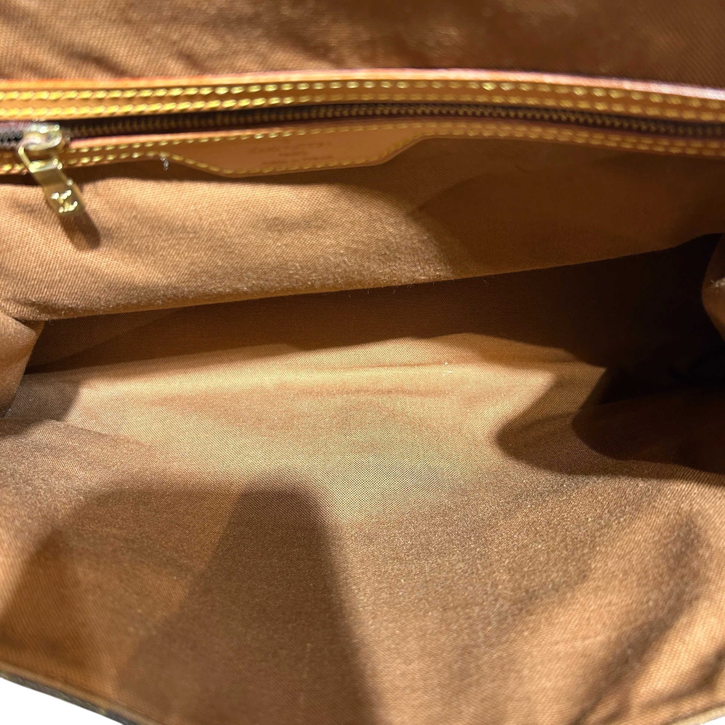 LOUIS VUITTON/Briefcase/Monogram/Leather/BRW/Beverly Crossbody Briefcase