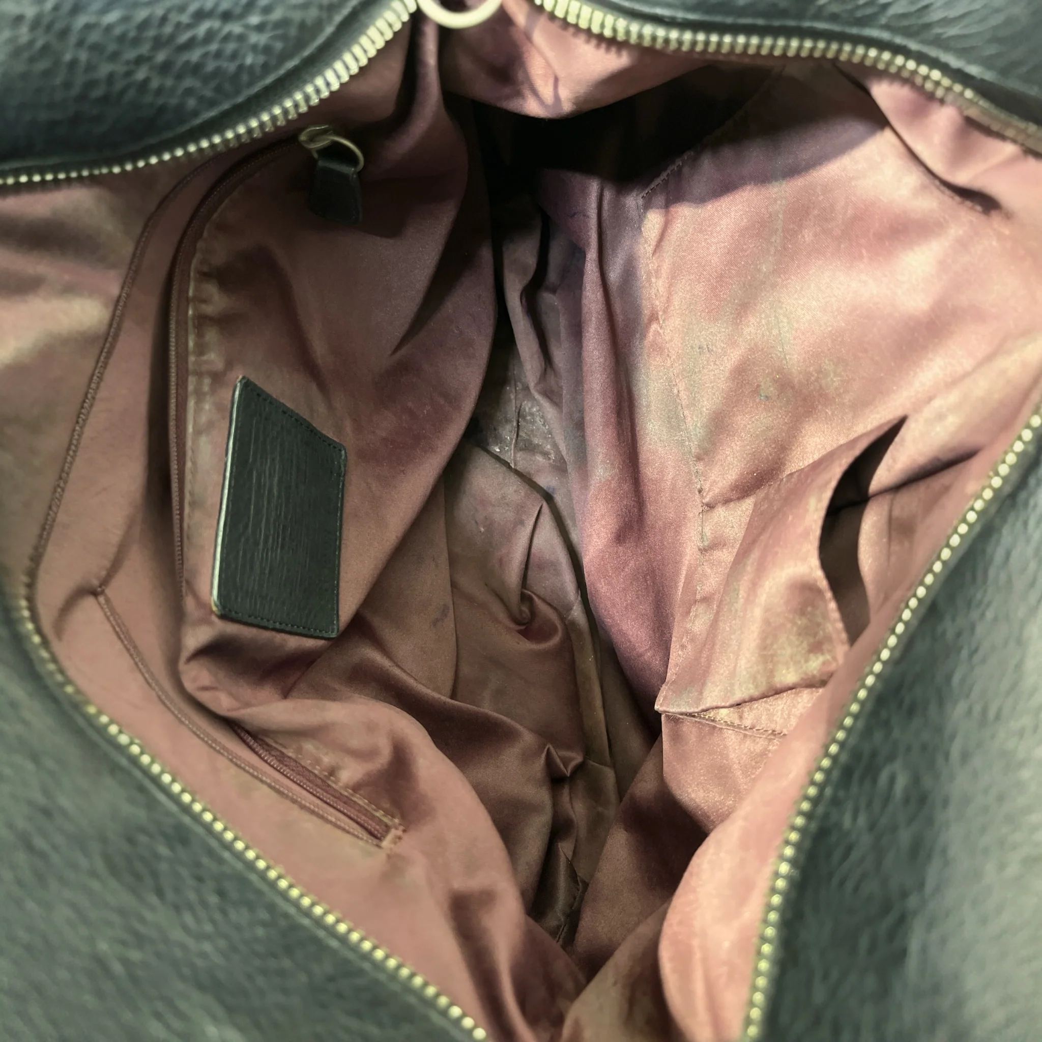 COACH/Tote Bag/Leather/BLK/BROOKE HOBO SILVER HARDWARE