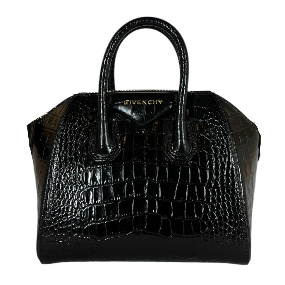 GIVENCHY/Hand Bag/Animal Pattern/Leather/BLK/ANTIGONA
