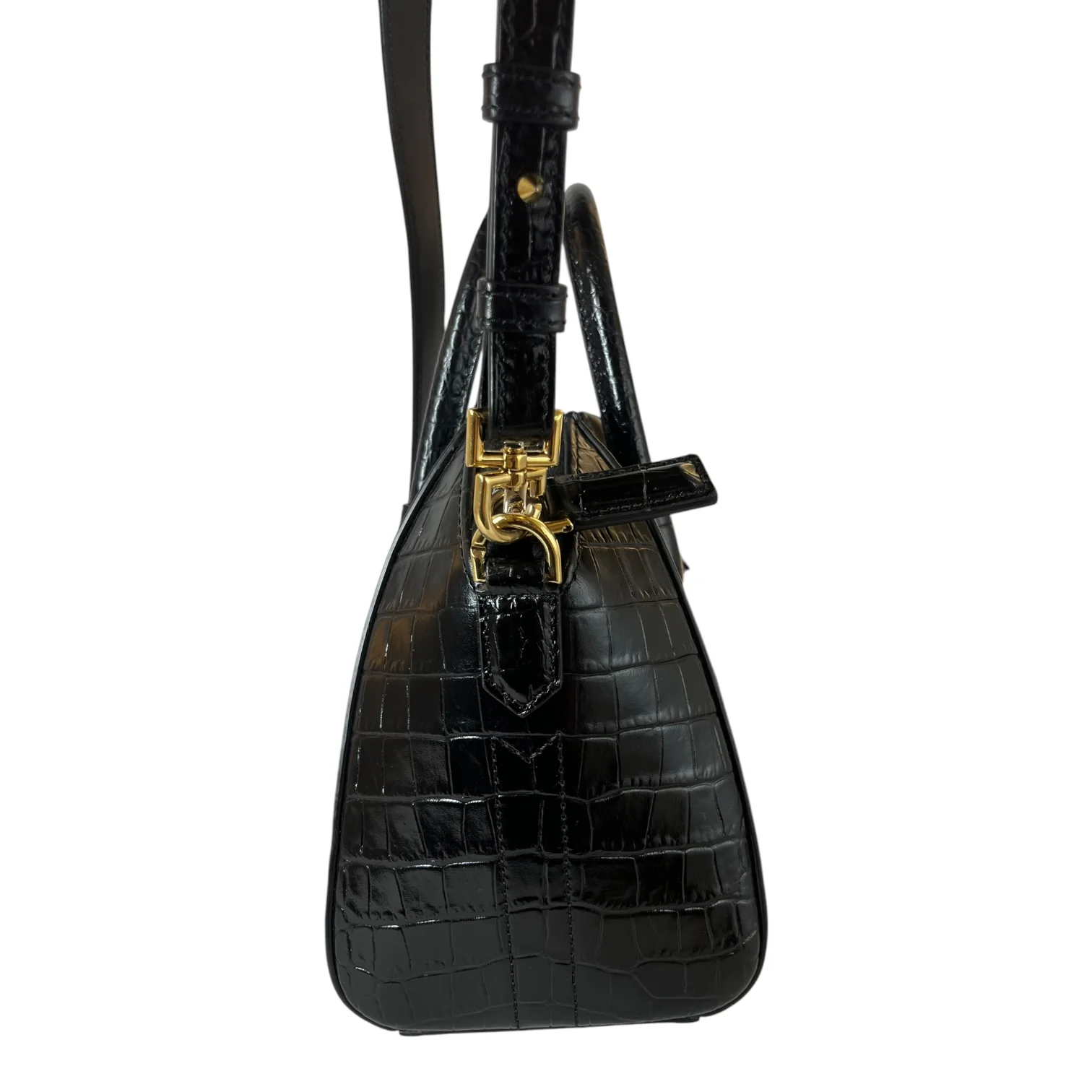 GIVENCHY/Hand Bag/Animal Pattern/Leather/BLK/ANTIGONA