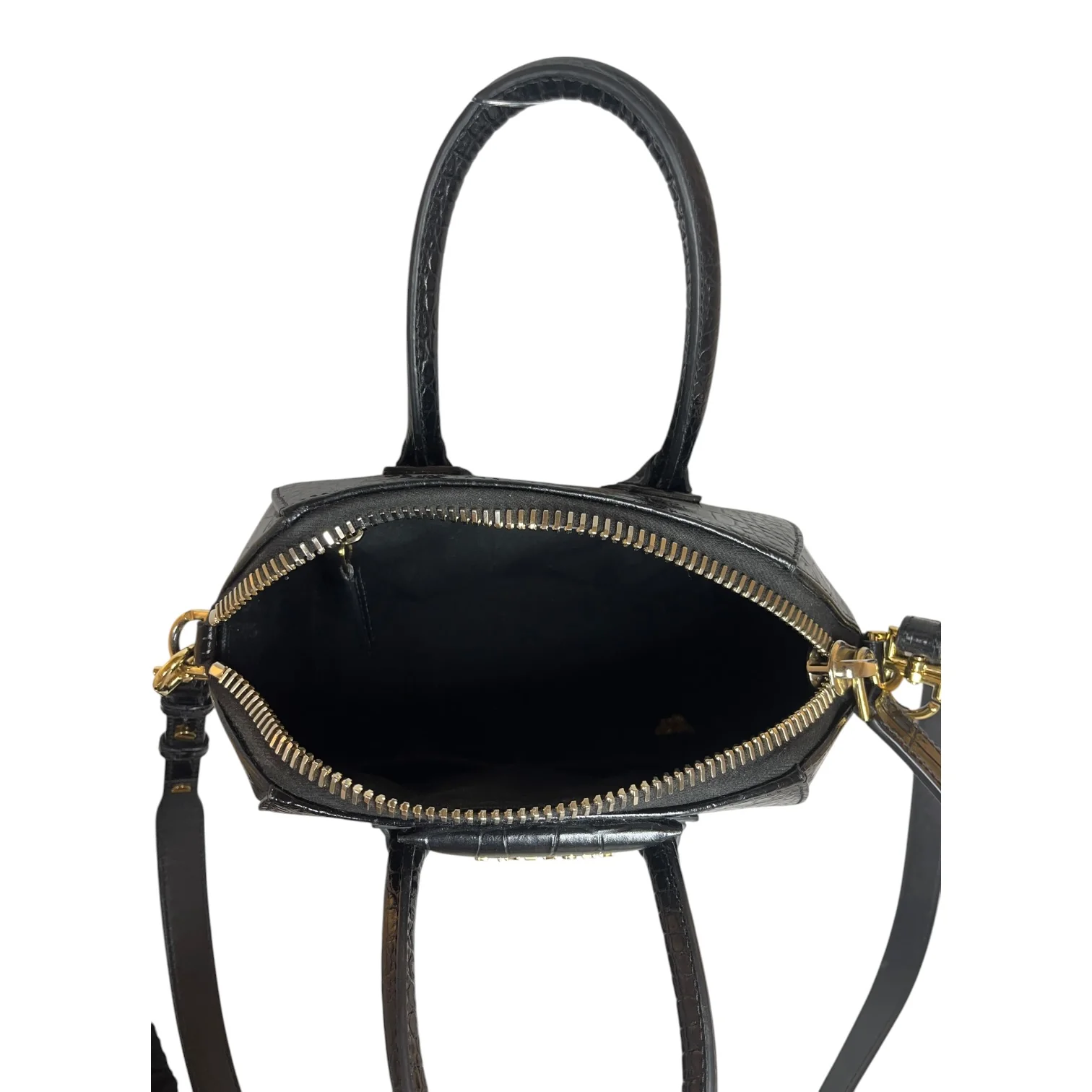 GIVENCHY/Hand Bag/Animal Pattern/Leather/BLK/ANTIGONA