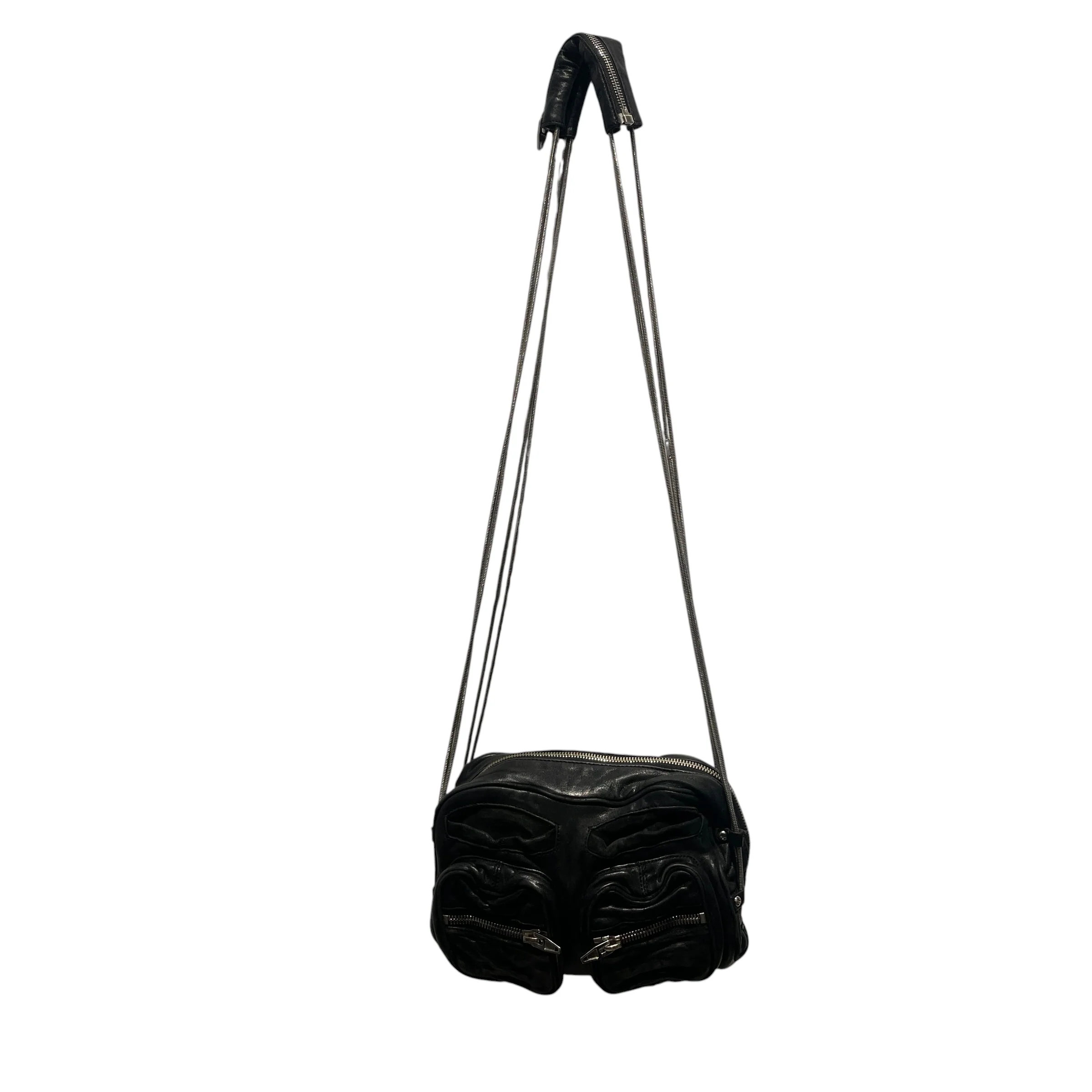 Alexander Wang/Cross Body Bag/Leather/BLK/BRENDA CHAIN