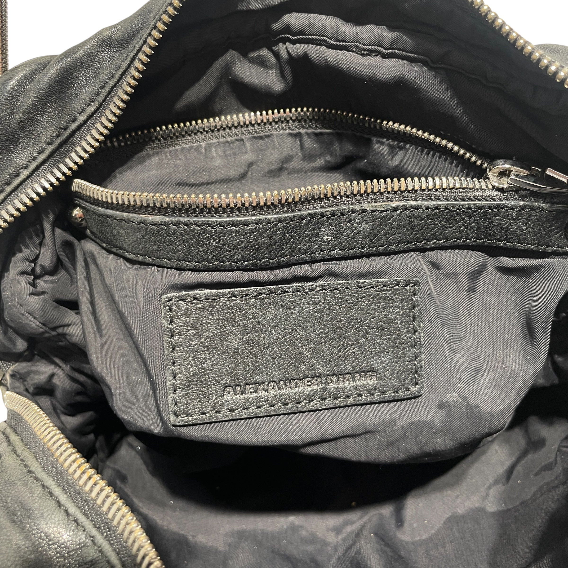 Alexander Wang/Cross Body Bag/Leather/BLK/BRENDA CHAIN