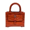 BRANDON BLACKWOOD/Cross Body Bag/Animal Pattern/Leather/ORN/croc embossed KUEI