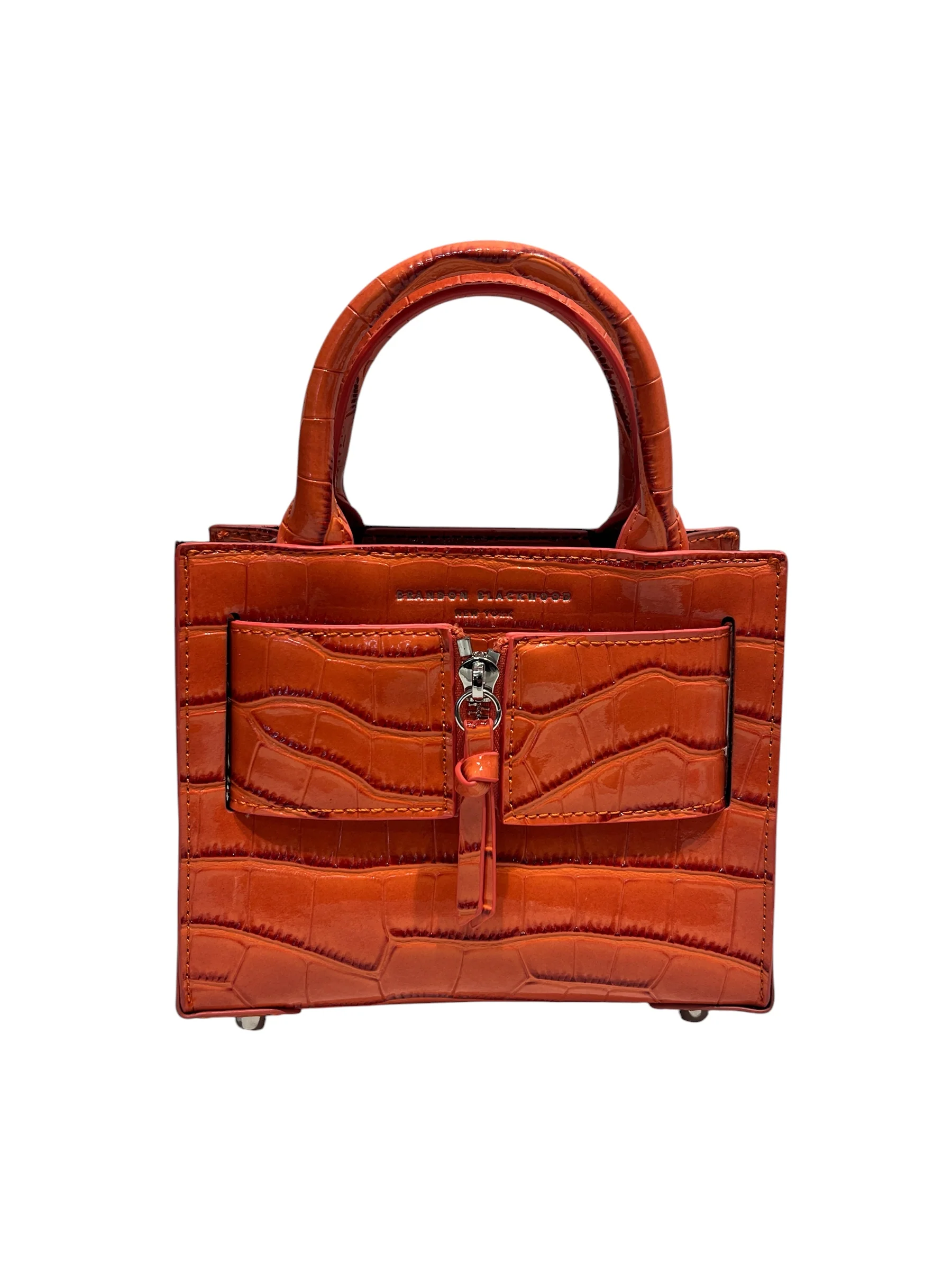 BRANDON BLACKWOOD/Cross Body Bag/Animal Pattern/Leather/ORN/croc embossed KUEI