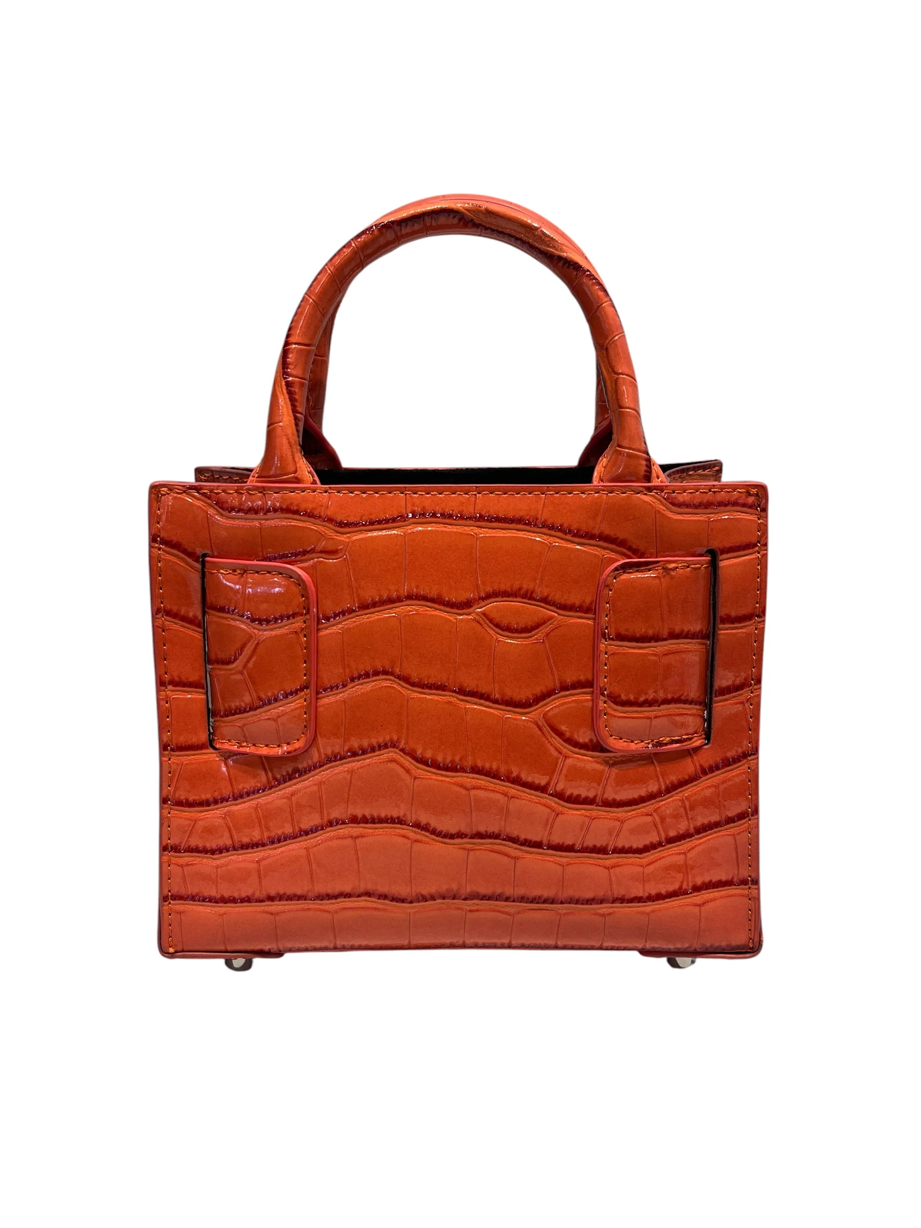 BRANDON BLACKWOOD/Cross Body Bag/Animal Pattern/Leather/ORN/croc embossed KUEI