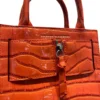 BRANDON BLACKWOOD/Cross Body Bag/Animal Pattern/Leather/ORN/croc embossed KUEI