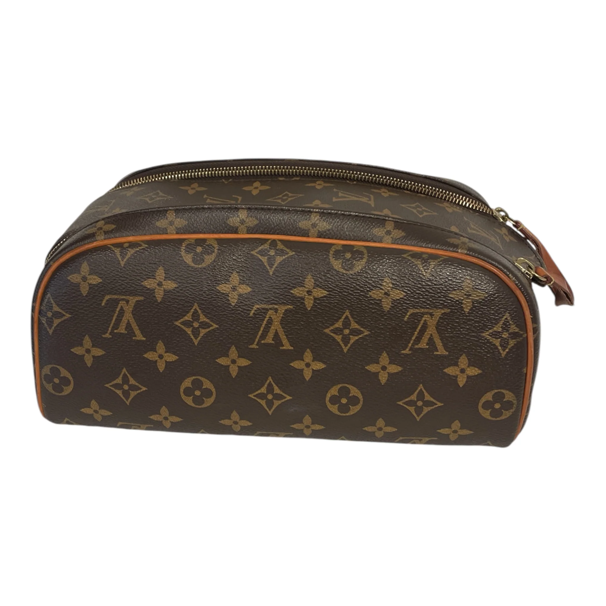 LOUIS VUITTON/Pouch/Monogram/Leather/BRW/t63qygb