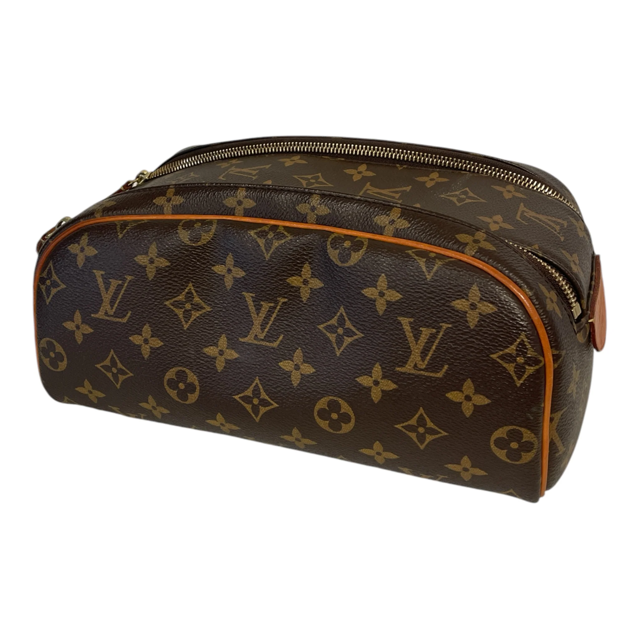 LOUIS VUITTON/Pouch/Monogram/Leather/BRW/t63qygb