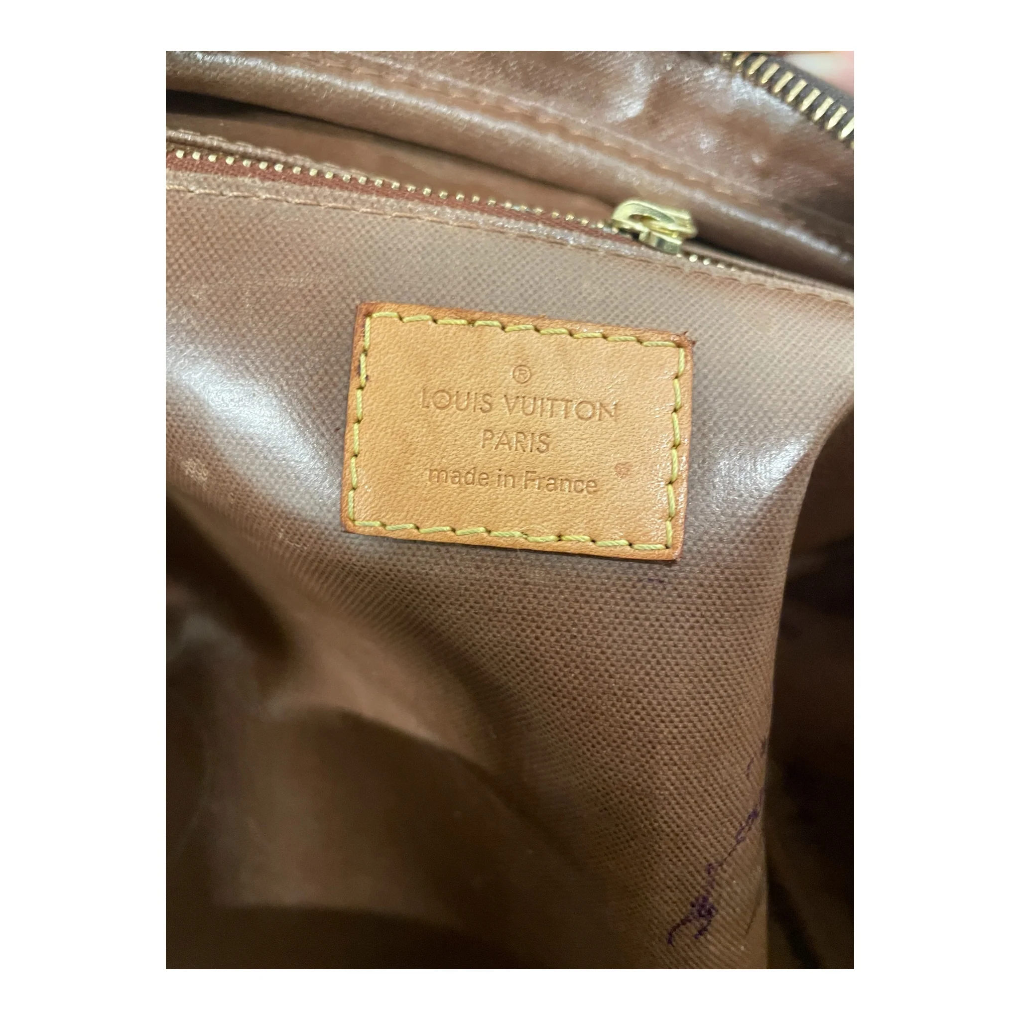 LOUIS VUITTON/Pouch/Monogram/Leather/BRW/t63qygb