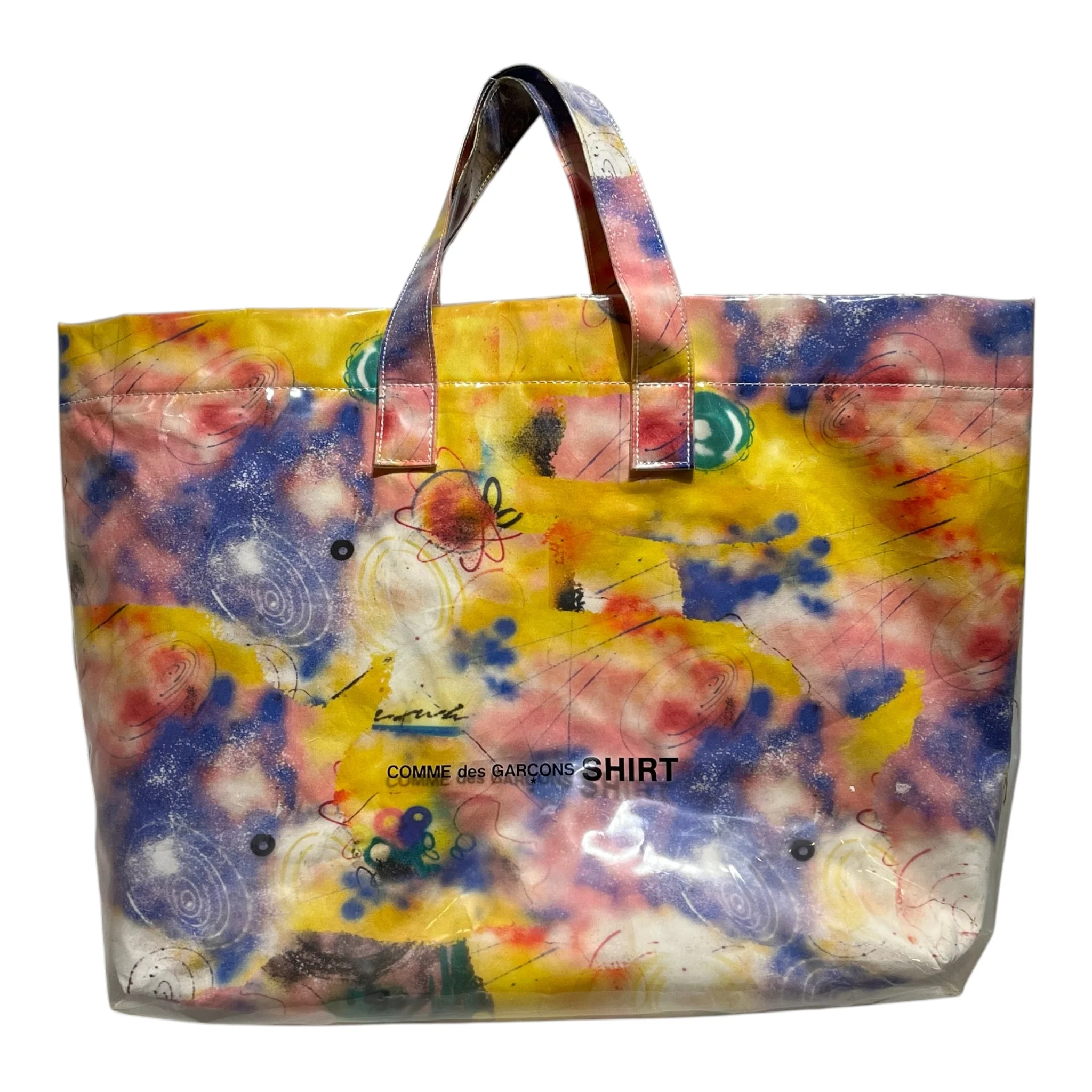 COMME des GARCONS SHIRT/FUTURA LABORATORIES/Tote Bag/All Over Print/MLT/PVC Tote