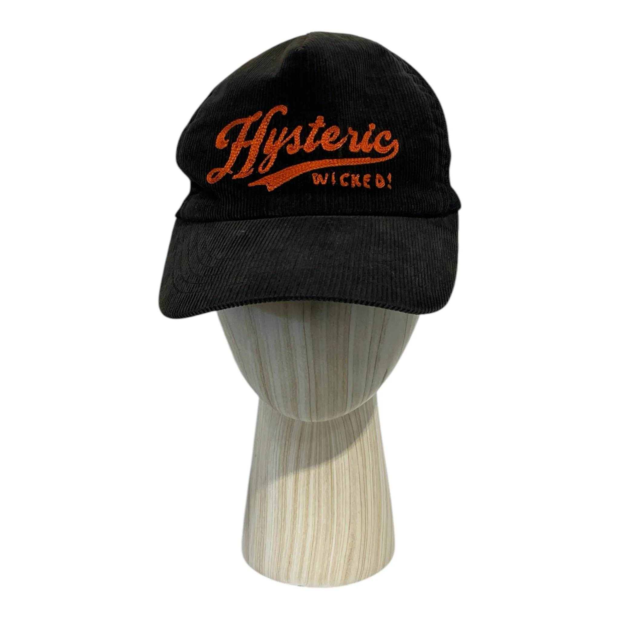 HYSTERIC GLAMOUR/Trucker Cap/FREE/Corduroy/BLK/wicked!