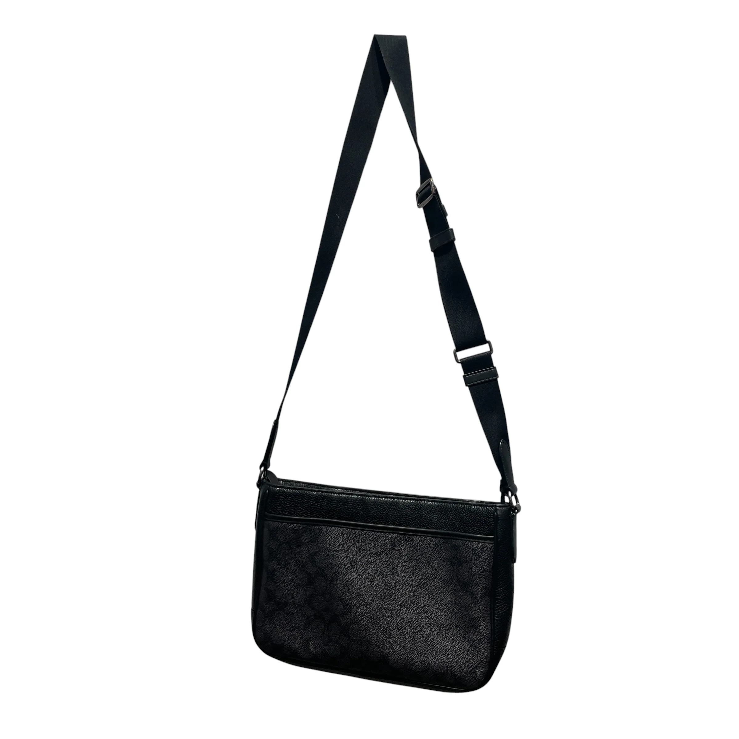 COACH/Cross Body Bag/Monogram/Leather/BLK/
