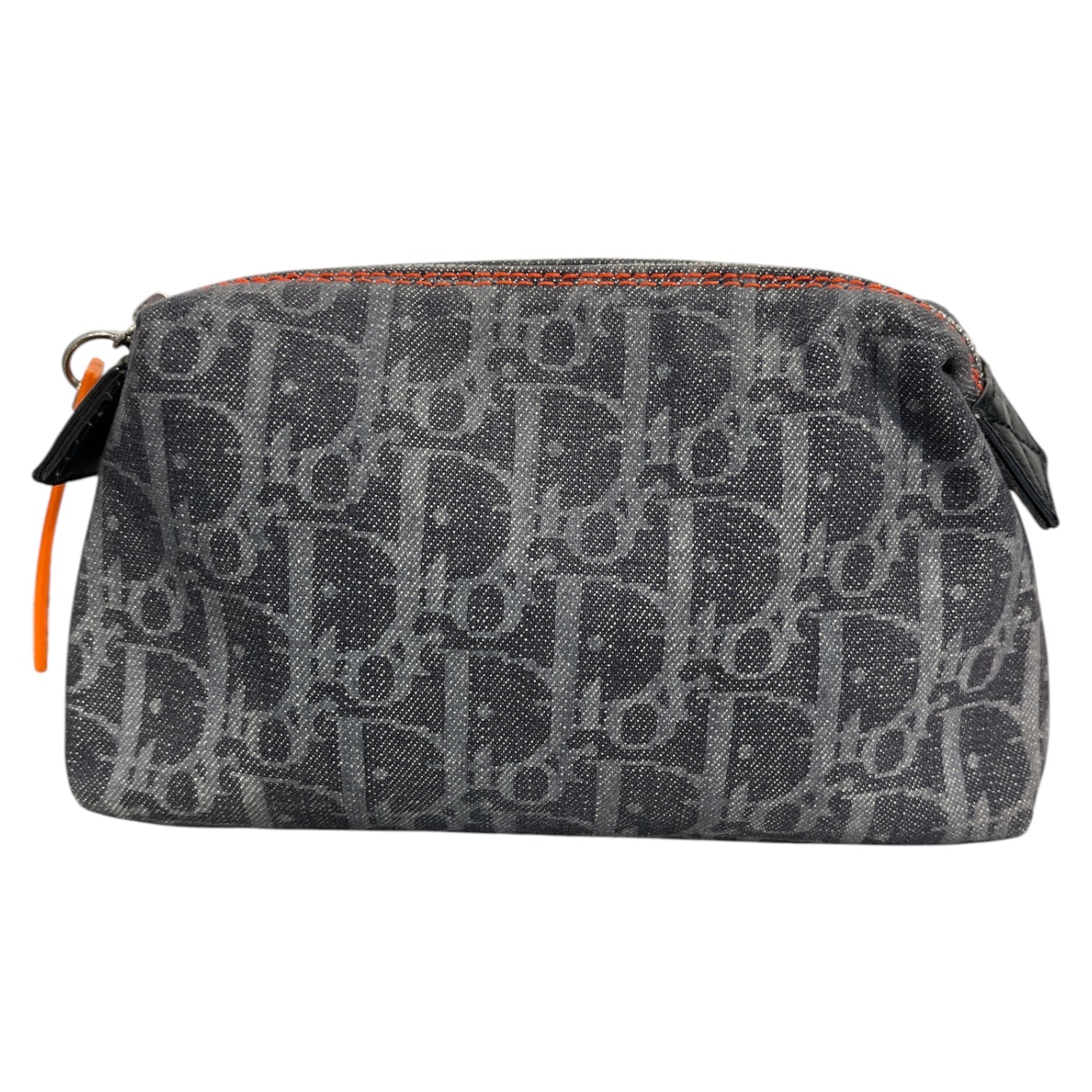 Christian Dior/Pouch/Monogram/Cotton/NVY/TROTTER DENIM COSMETIC BAG