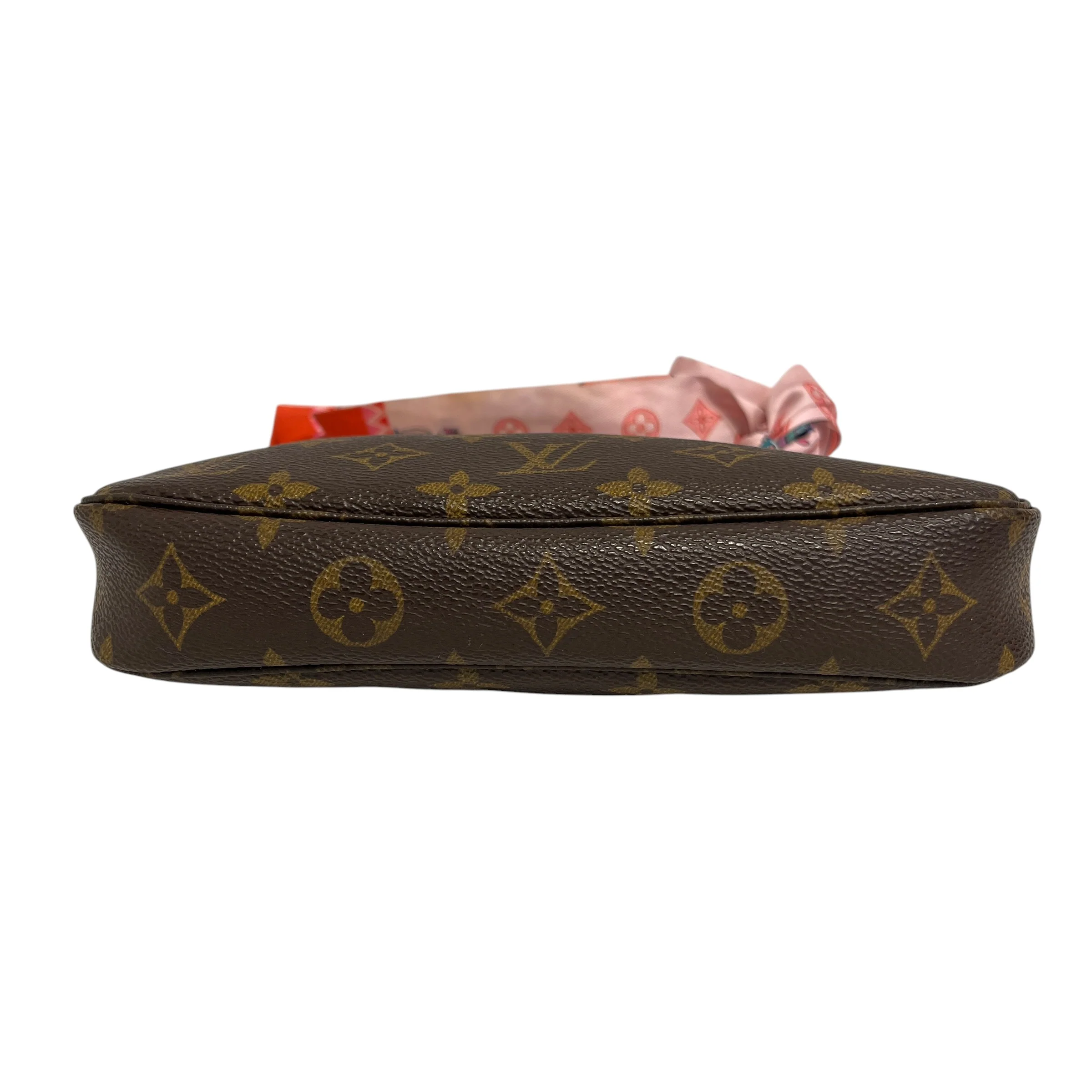LOUIS VUITTON/Clutch Bag/Leather/BRW/Small Strap Clutch