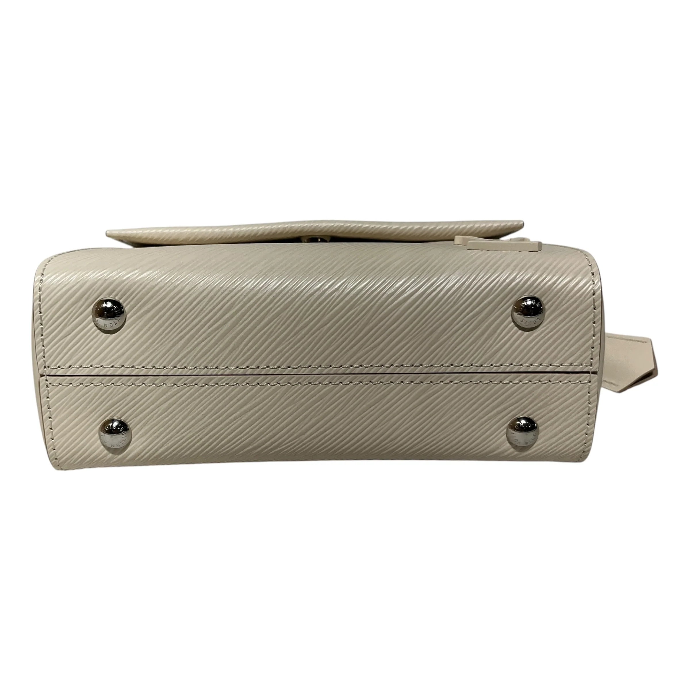 LOUIS VUITTON/Hand Bag/Leather/WHT/Epi Cluny Mini with Logo Strap