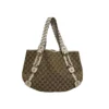 GUCCI/Tote Bag/Monogram/BEG/GG/ HORSEBIT/ BRAIDED HANDLE