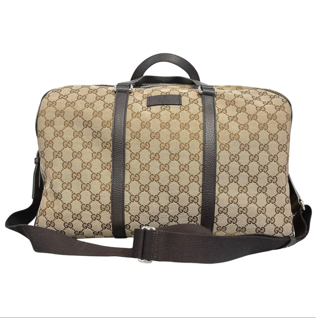 GUCCI/Tote Bag/Monogram/BEG/GG CANVAS DUFFLE TRAVEL BAG