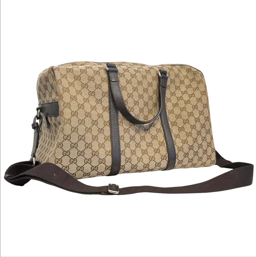 GUCCI/Tote Bag/Monogram/BEG/GG CANVAS DUFFLE TRAVEL BAG