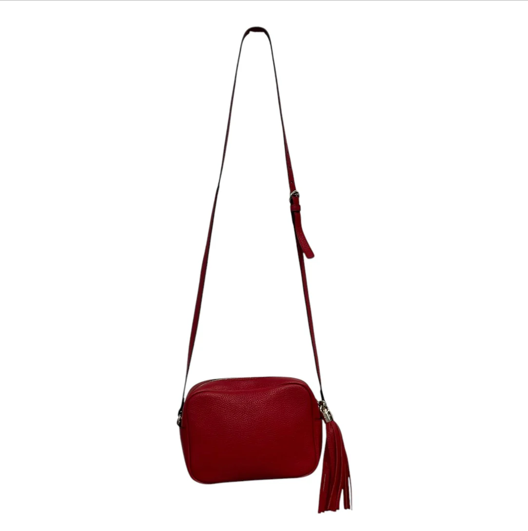 GUCCI/Cross Body Bag/Leather/RED/SOHO DISCO BAG