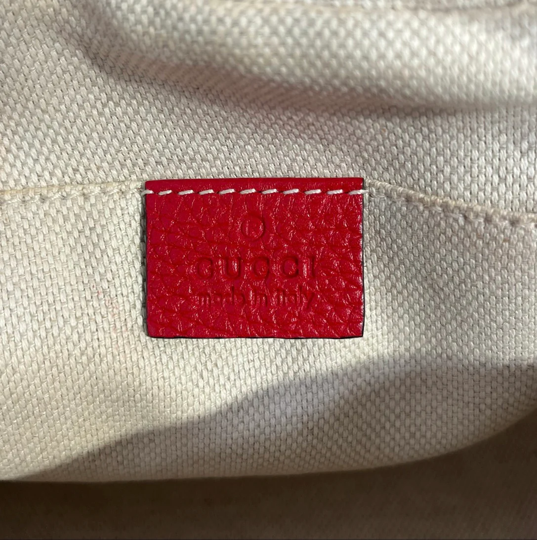 GUCCI/Cross Body Bag/Leather/RED/SOHO DISCO BAG