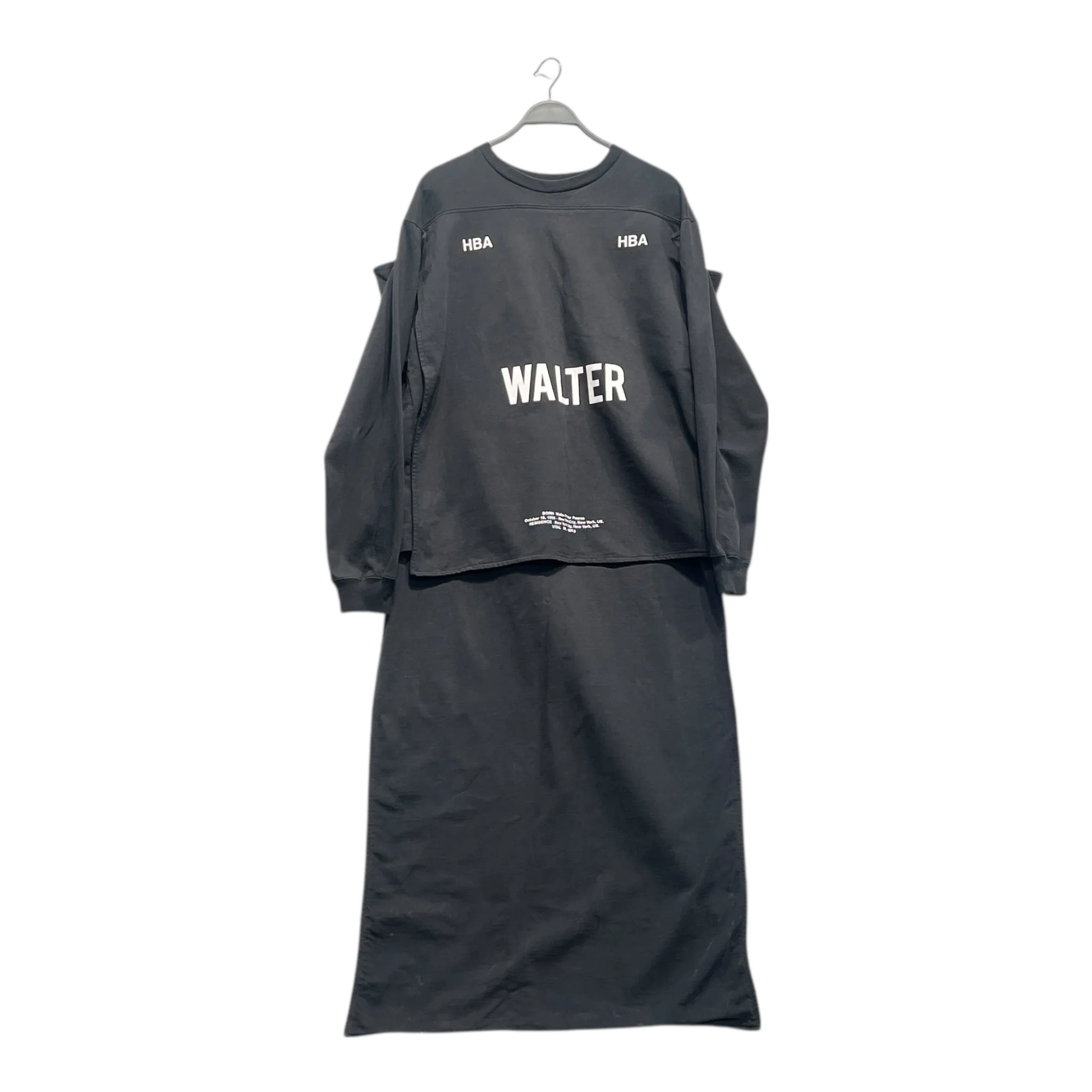 HOOD BY AIR./Tops/L/Graphic/Cotton/BLK/WALTER CAPE