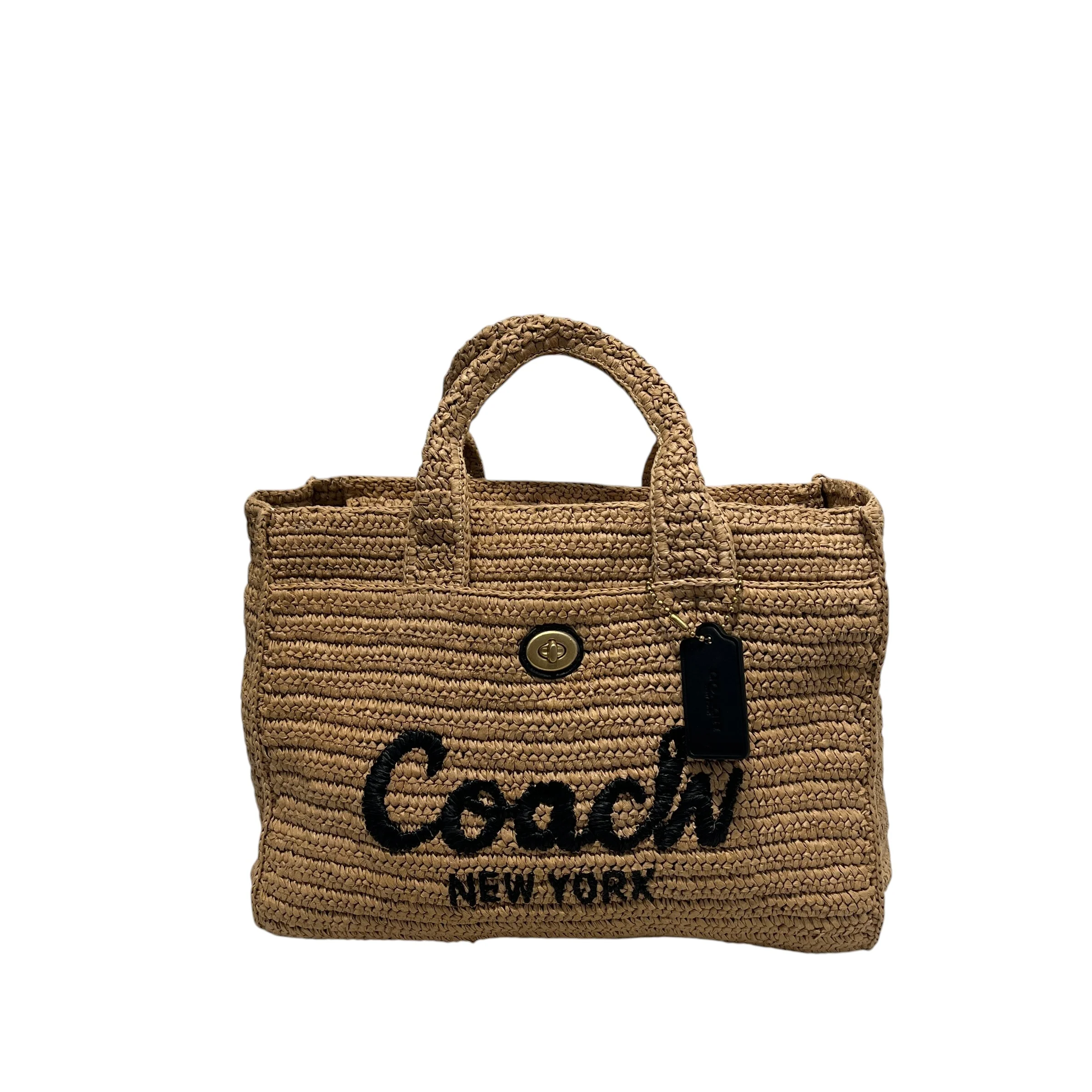 COACH/Hand Bag/CML/STRAW BAG