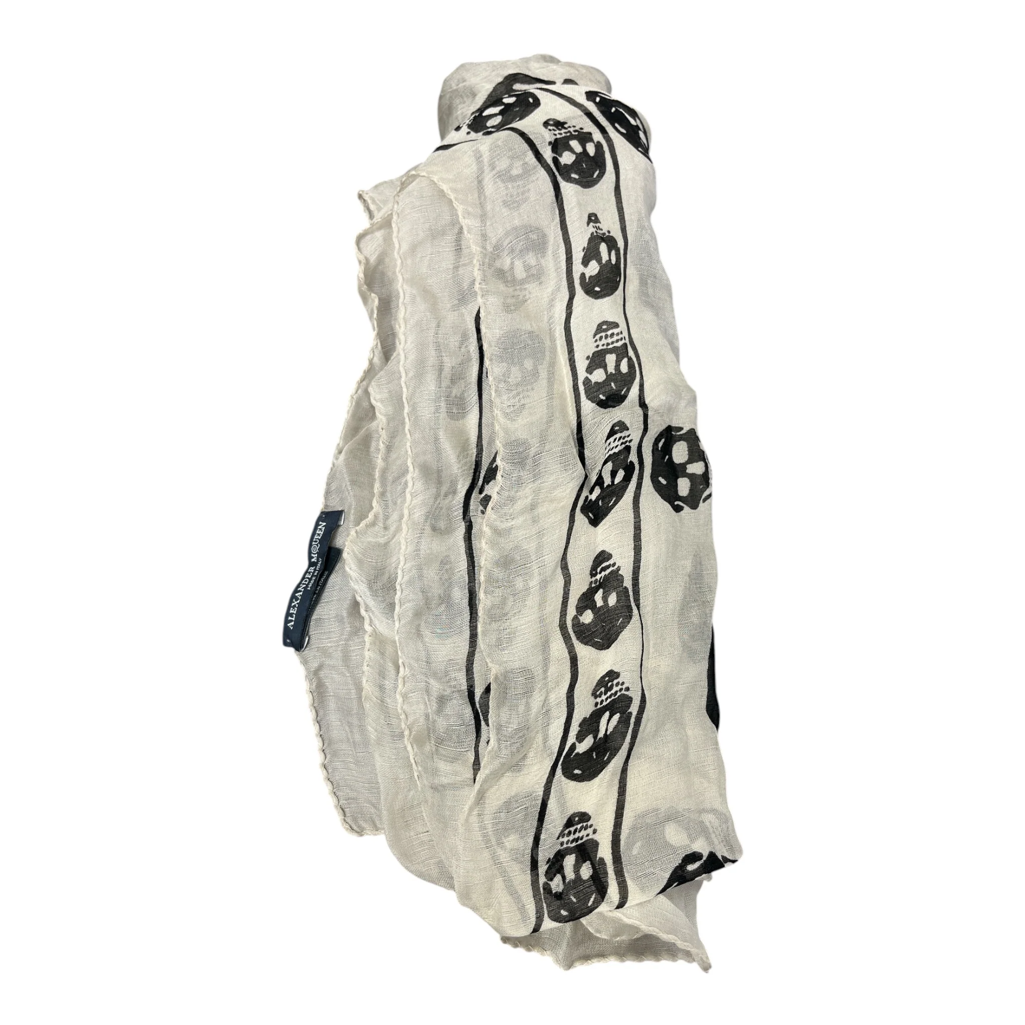Alexander McQueen/Scarf/All Over Print/Silk/SLV/SKULLS