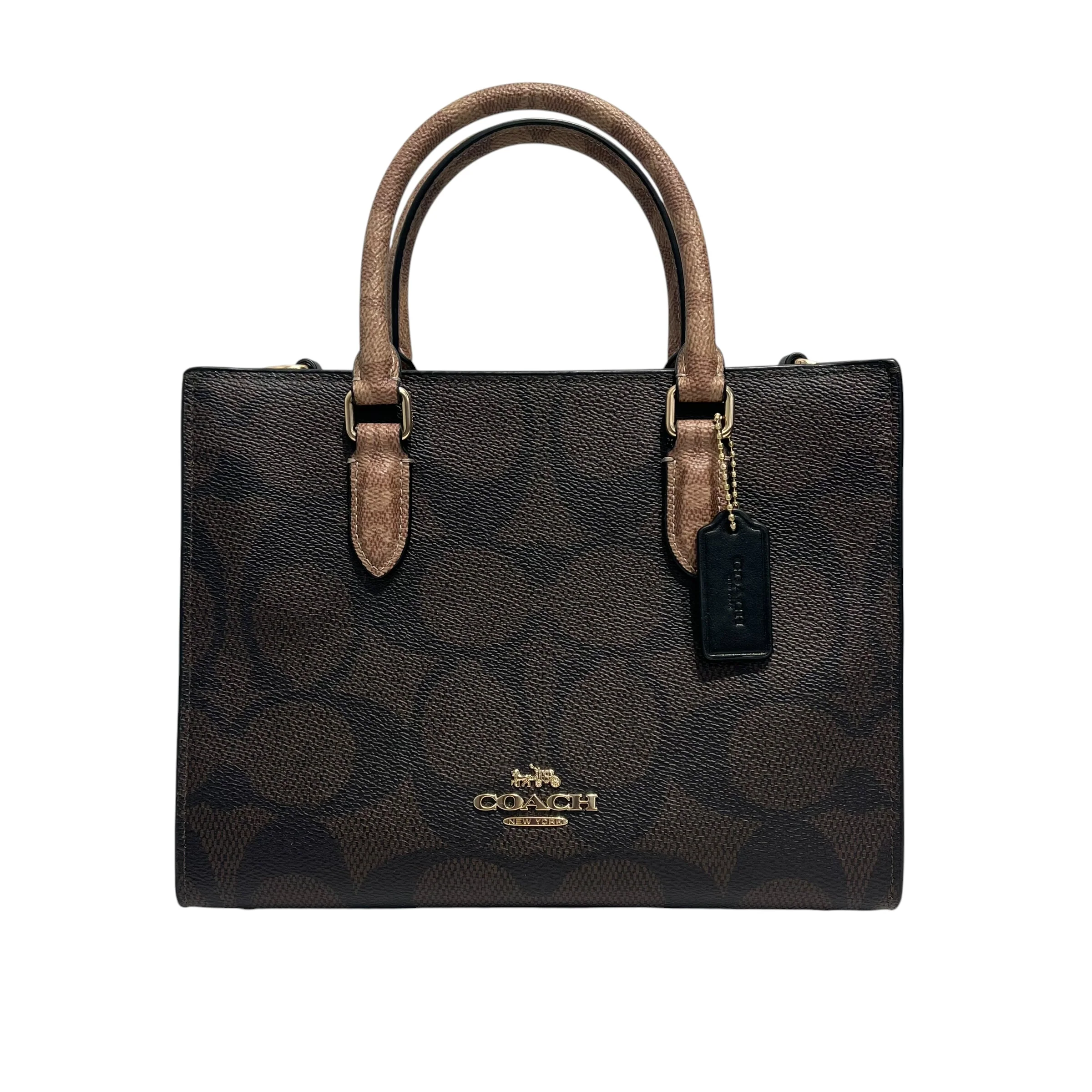 COACH/Hand Bag/Monogram/Leather/BRW/J2491-CY676