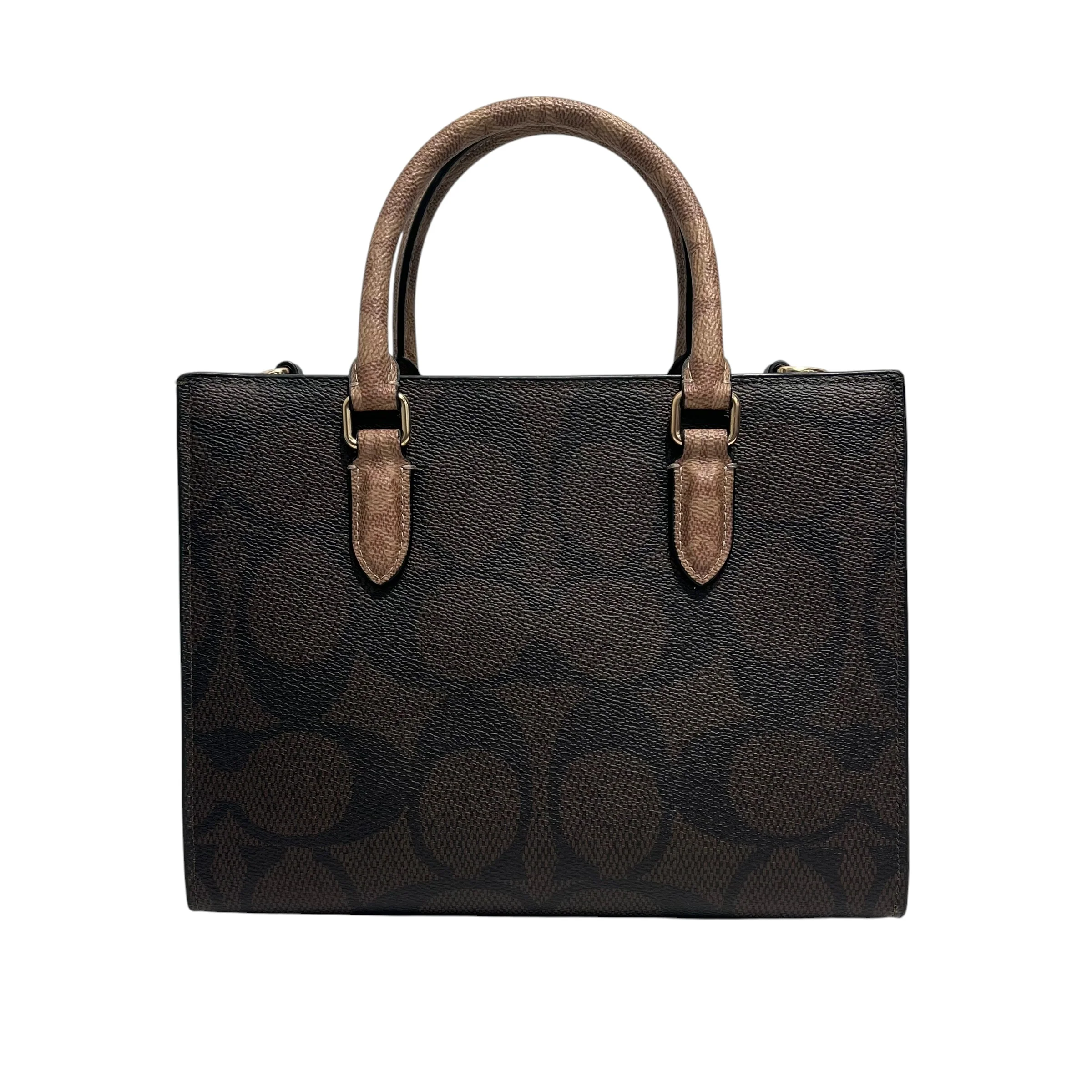 COACH/Hand Bag/Monogram/Leather/BRW/J2491-CY676