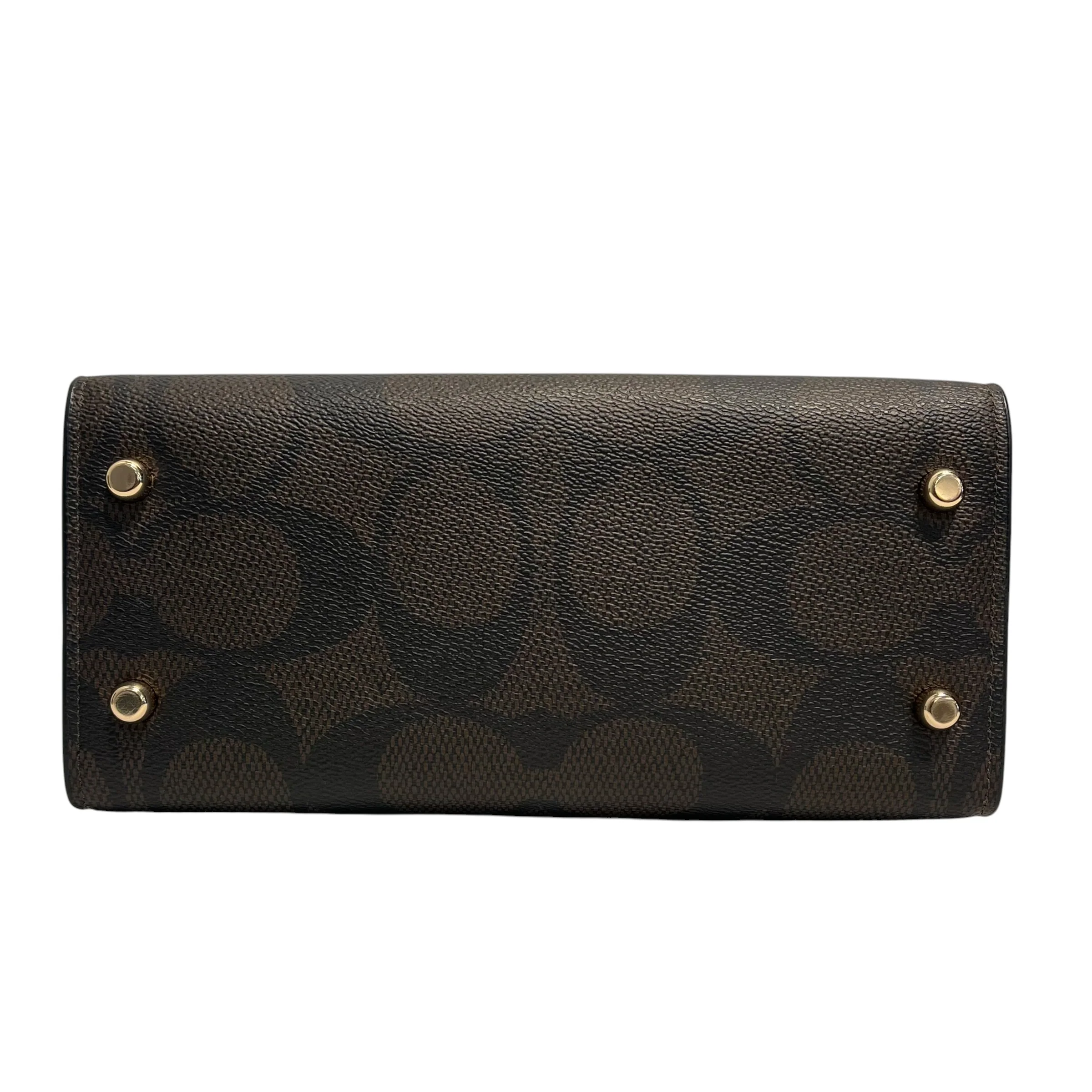 COACH/Hand Bag/Monogram/Leather/BRW/J2491-CY676