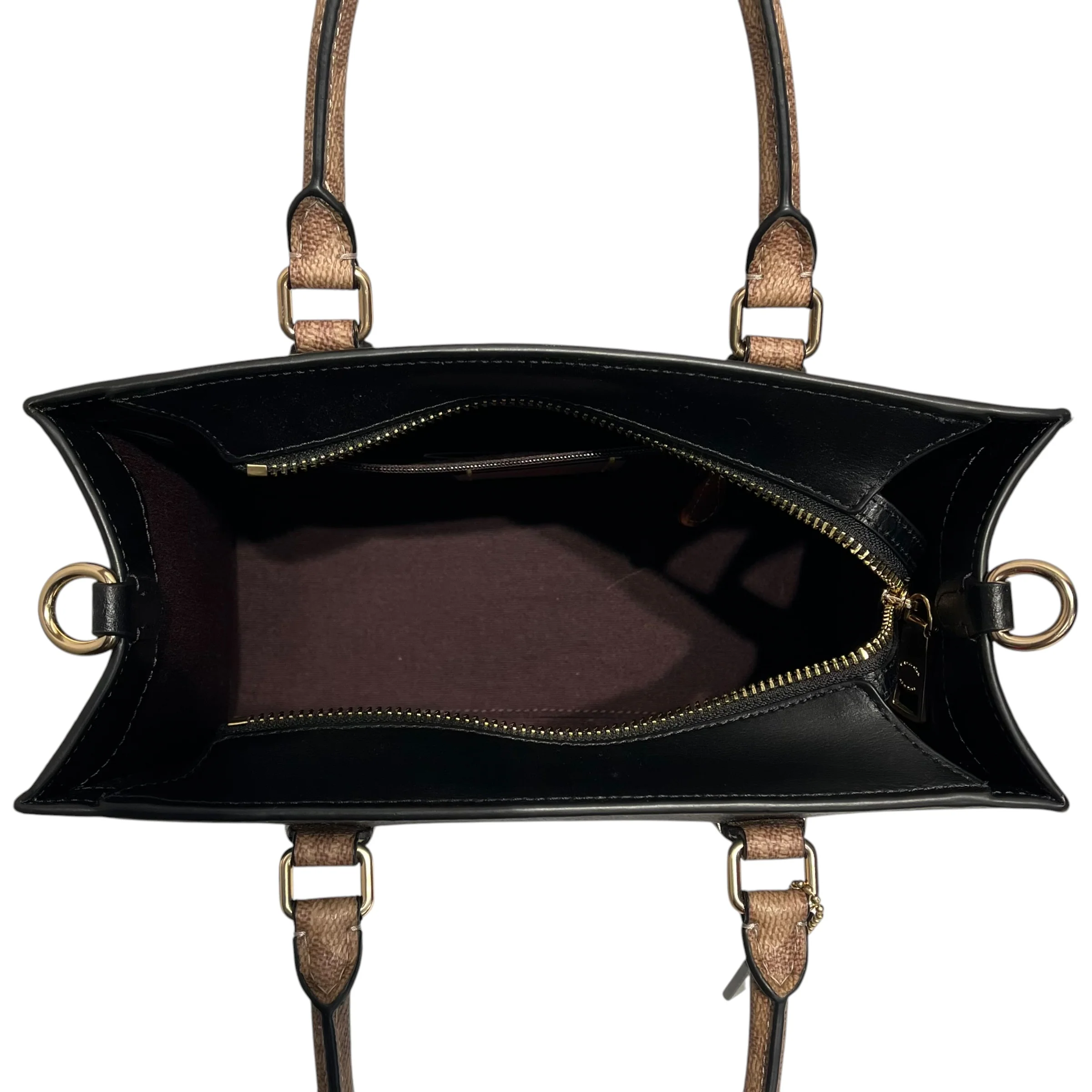 COACH/Hand Bag/Monogram/Leather/BRW/J2491-CY676