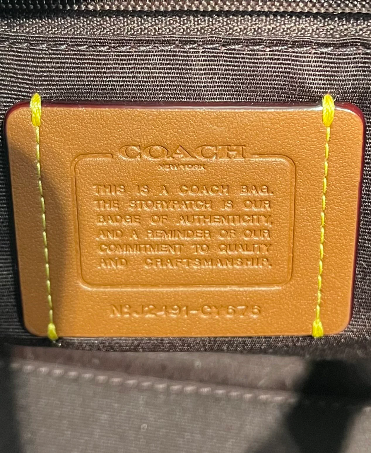 COACH/Hand Bag/Monogram/Leather/BRW/J2491-CY676