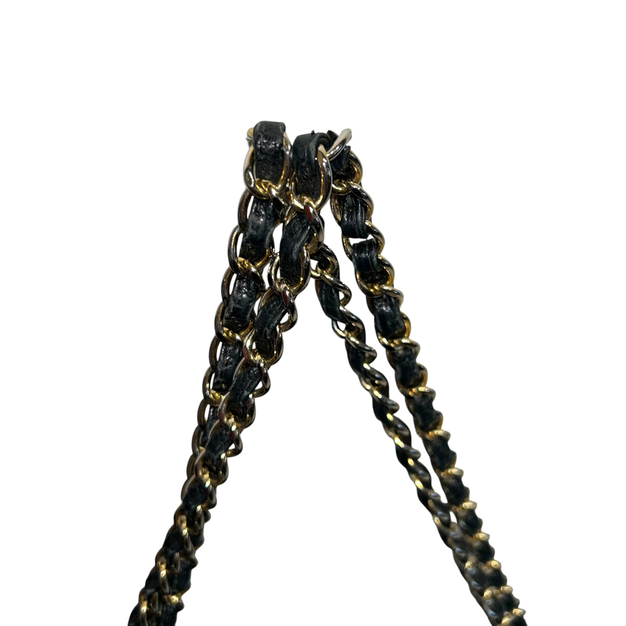 CHANEL/Hand Bag/Leather/BLK/Maxi Duouble flap