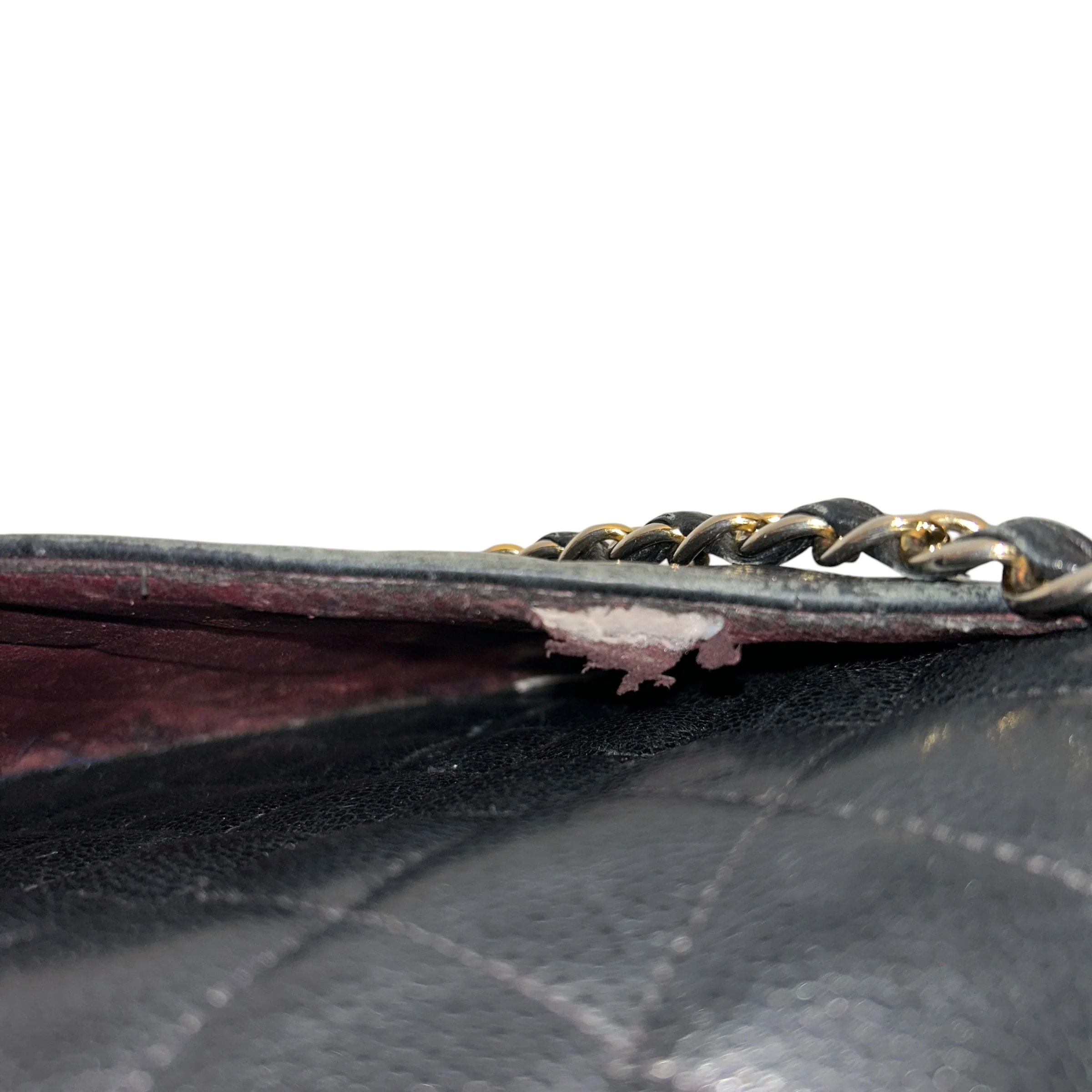 CHANEL/Hand Bag/Leather/BLK/Maxi Duouble flap