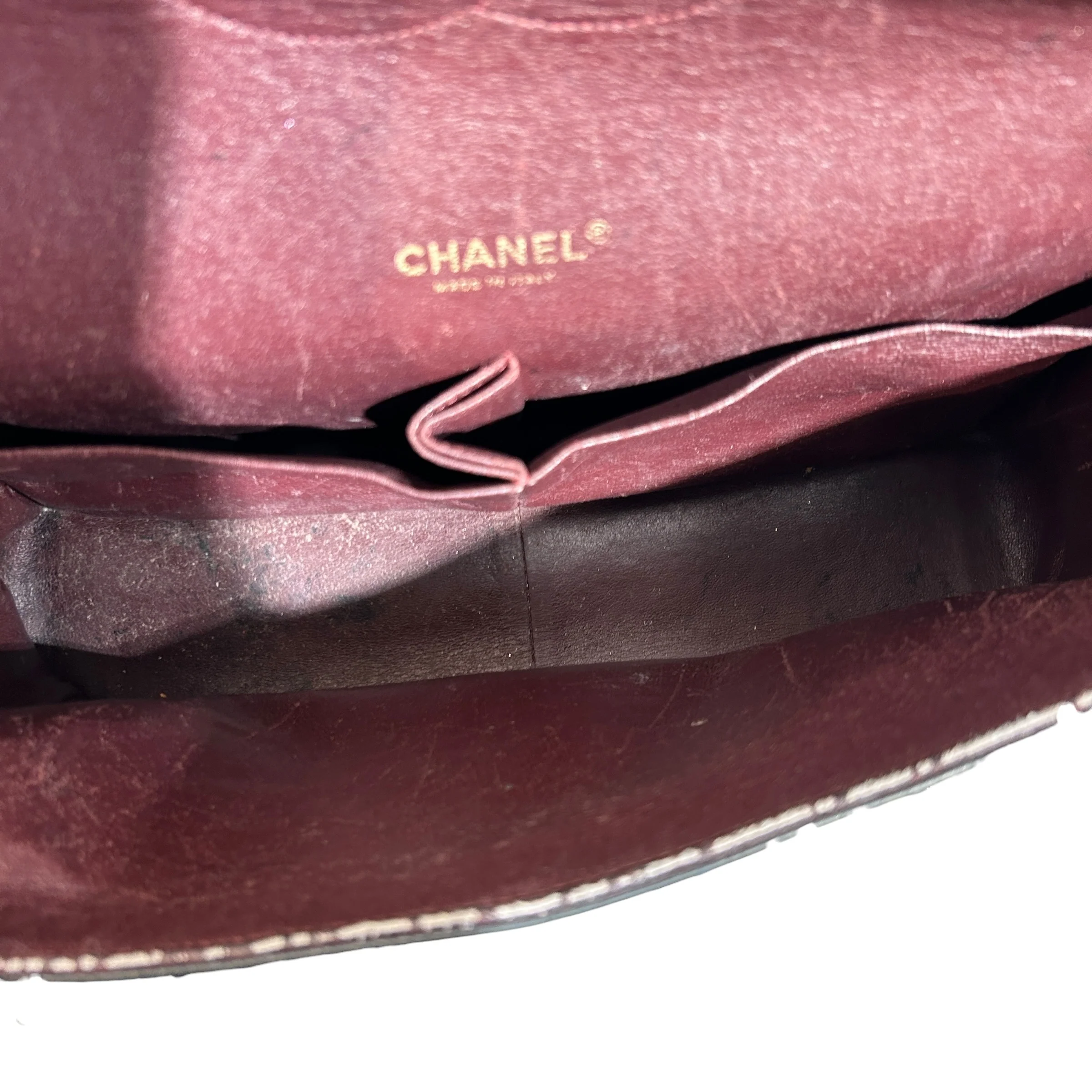 CHANEL/Hand Bag/Leather/BLK/Maxi Duouble flap