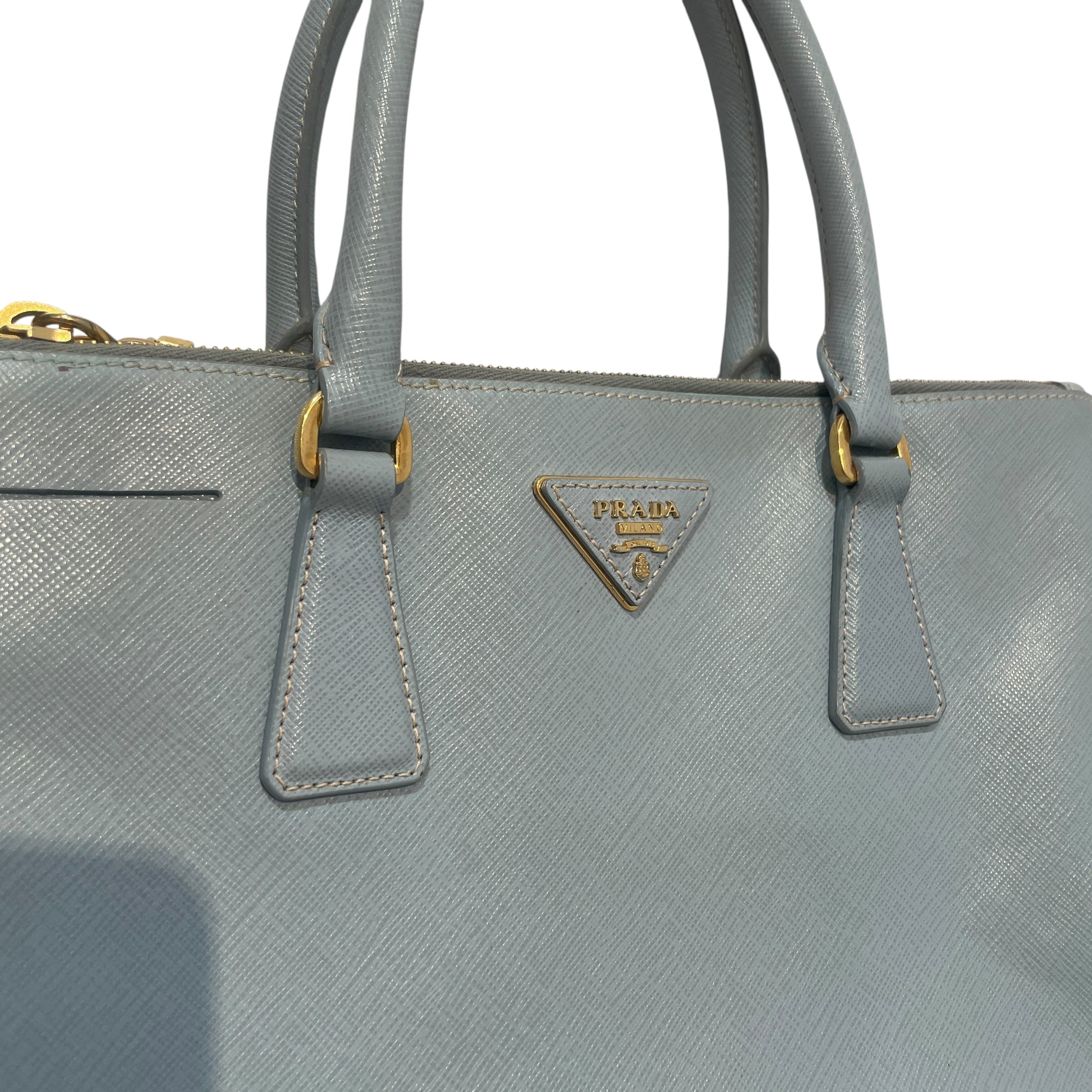 PRADA/Bag/Leather/BLU/Safiano Leather Bag