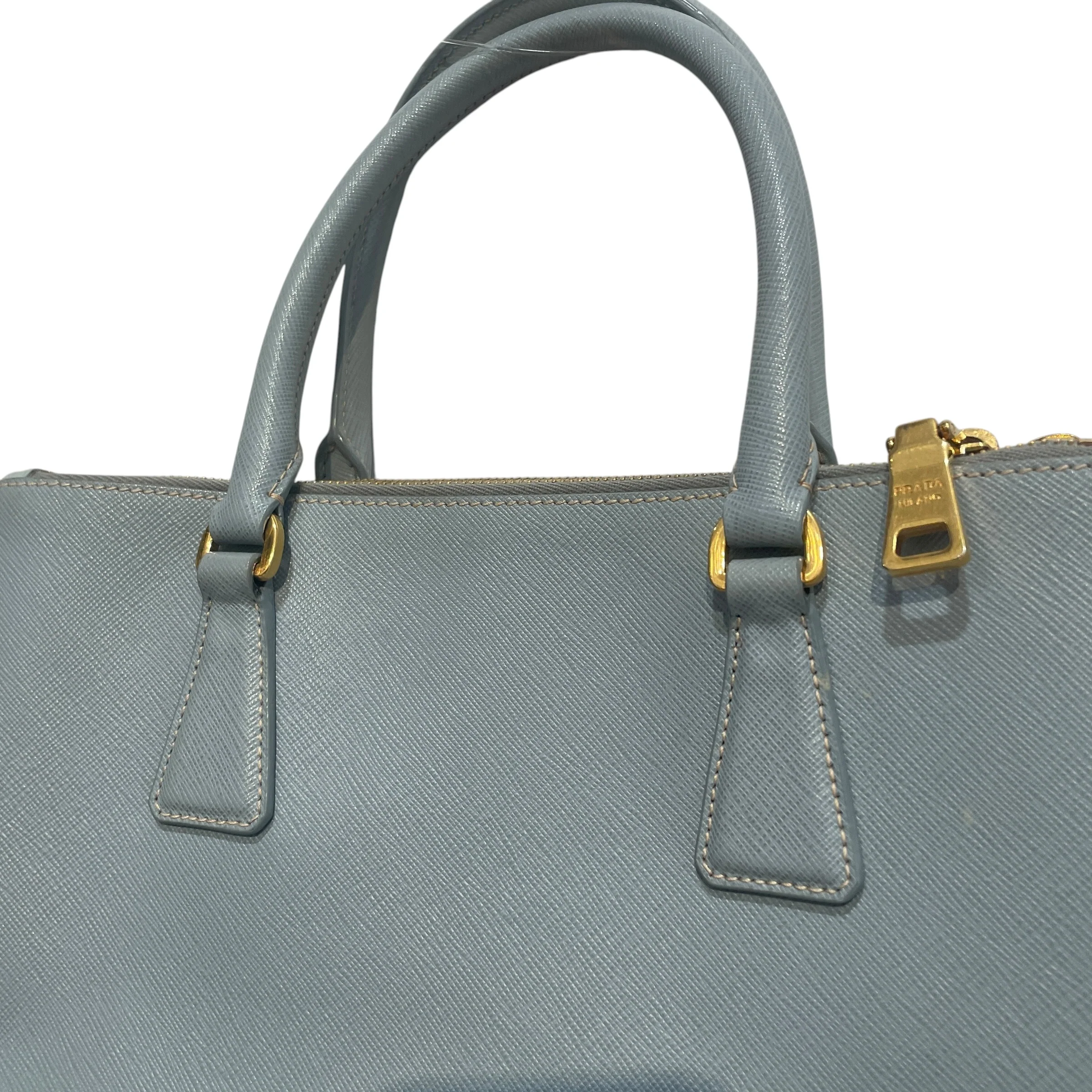 PRADA/Bag/Leather/BLU/Safiano Leather Bag