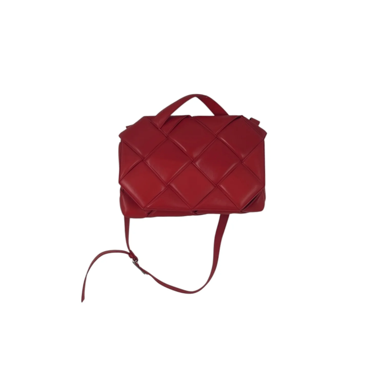 BOTTEGA VENETA/Hand Bag/Leather/RED/NAPPA MAXI\PADDED HANDLE BAG