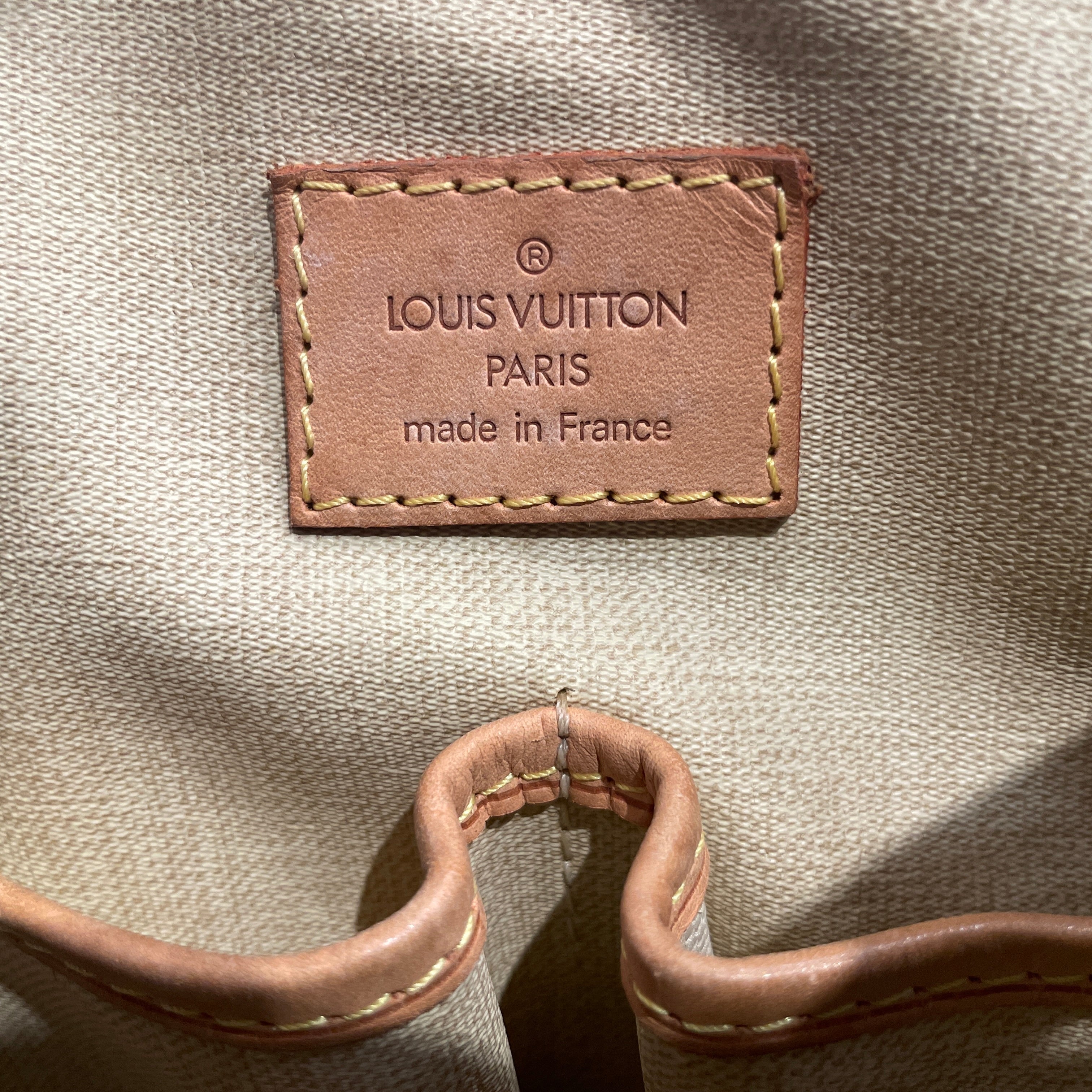 LOUIS VUITTON/Hand Bag/Monogram/Leather/BRW/DEAUVILLE BOWLING BAG