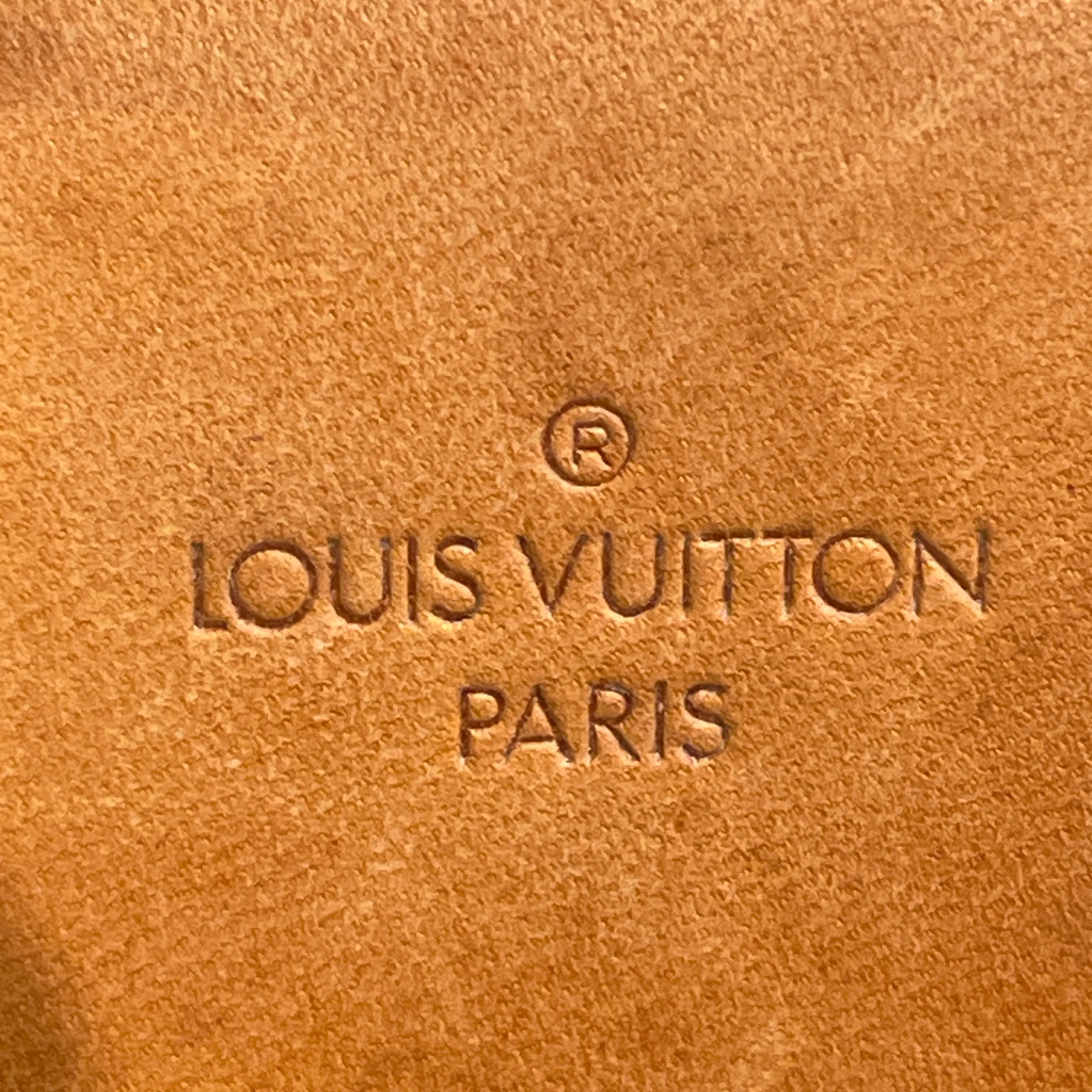 LOUIS VUITTON/Hand Bag/Monogram/Leather/BRW/DEAUVILLE BOWLING BAG