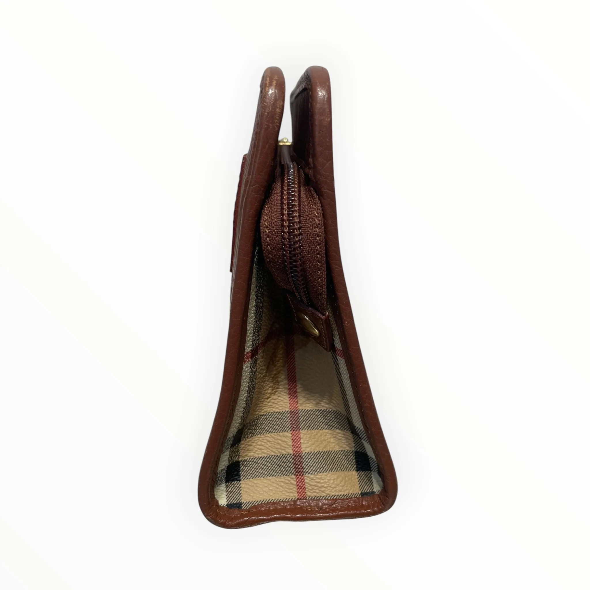 BURBERRY LONDON/Pouch/Leather/CML/CLASSIC CHECH ON SIDE