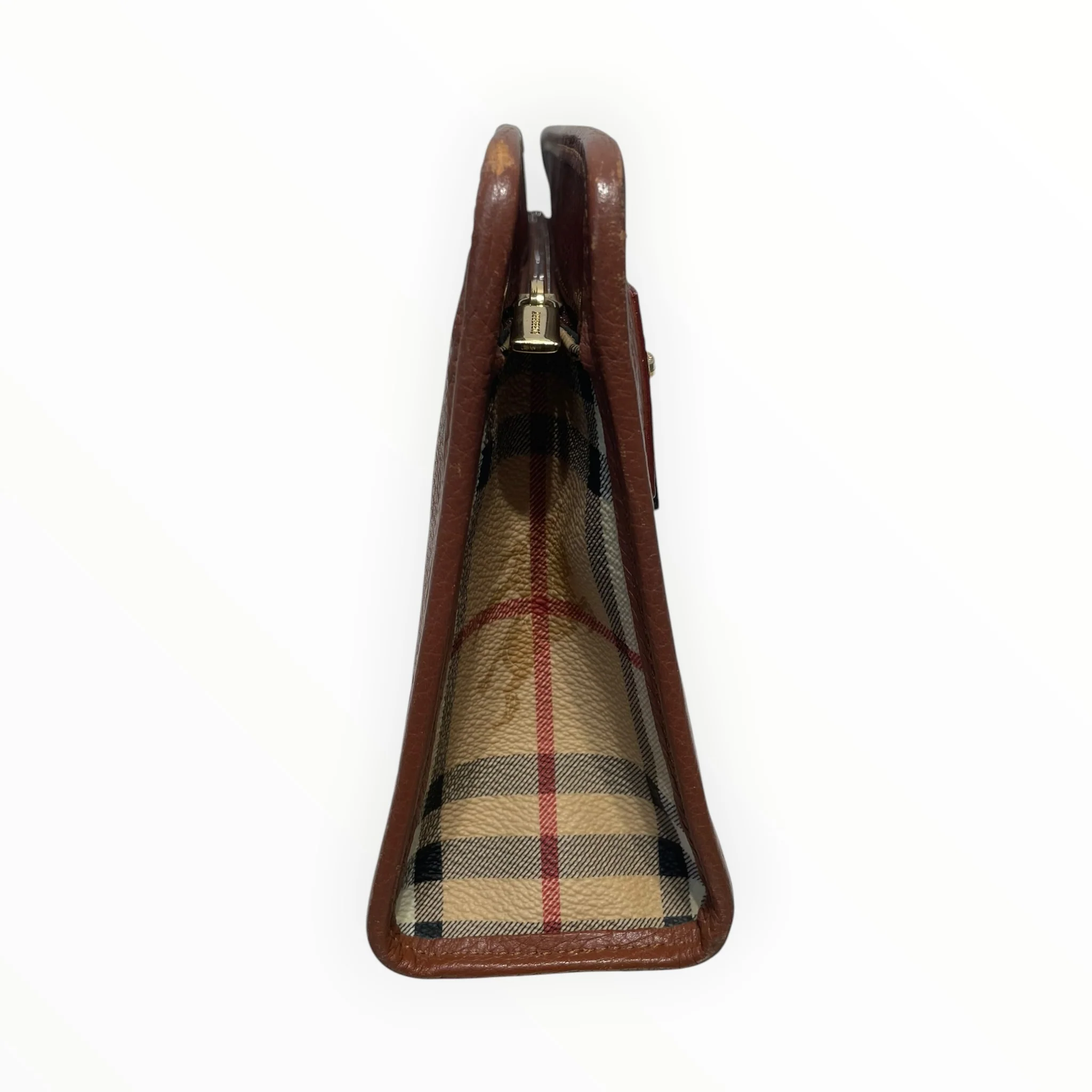 BURBERRY LONDON/Pouch/Leather/CML/CLASSIC CHECH ON SIDE