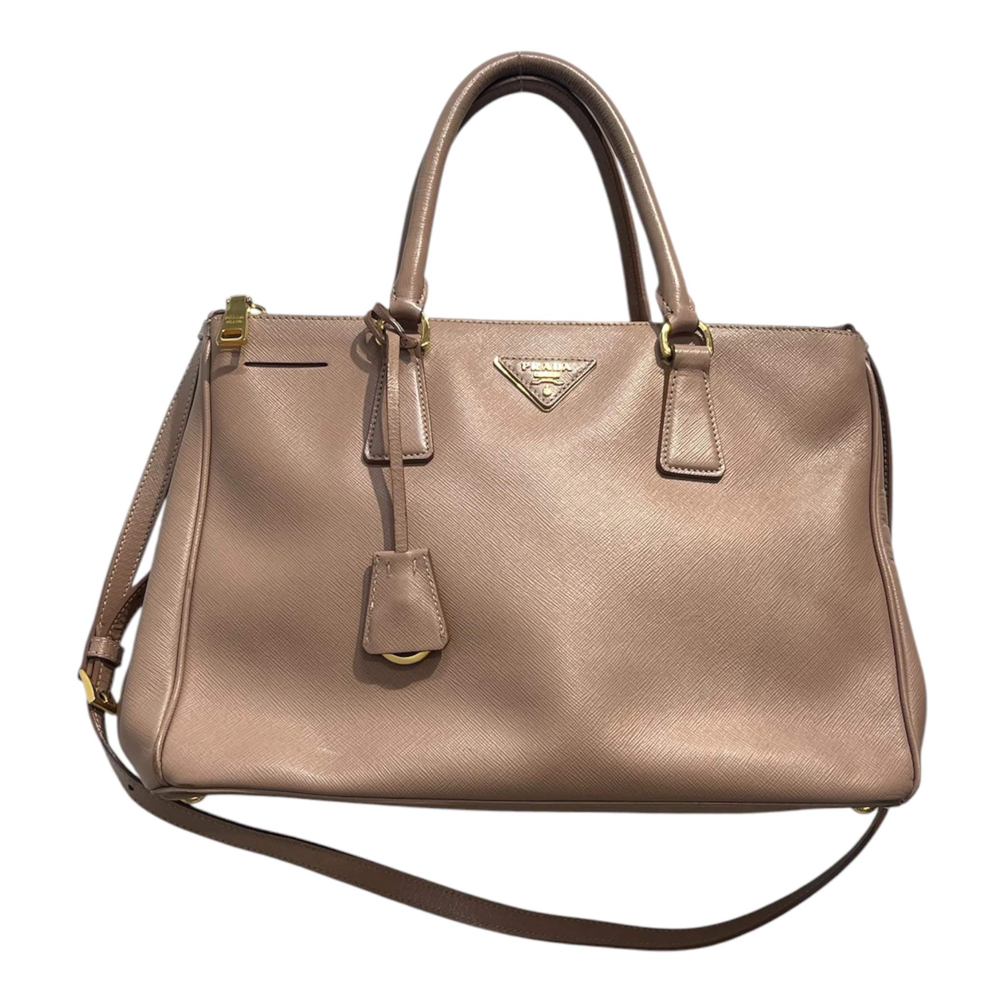 PRADA/Tote Bag/Leather/BEG/SAFFIANO 14