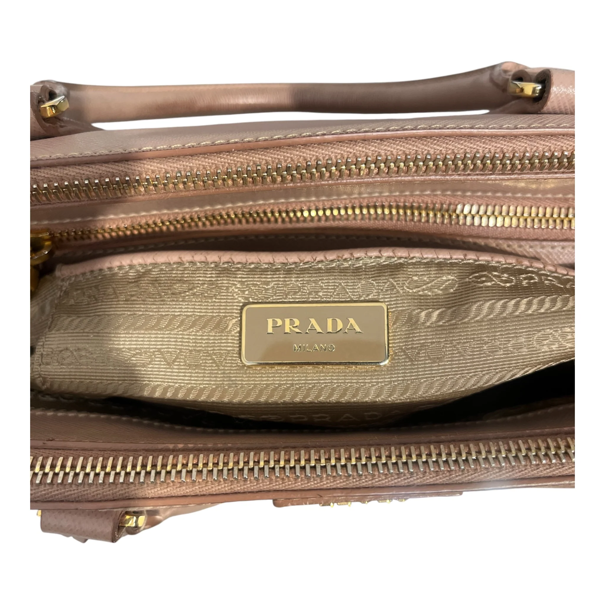 PRADA/Tote Bag/Leather/BEG/SAFFIANO 14