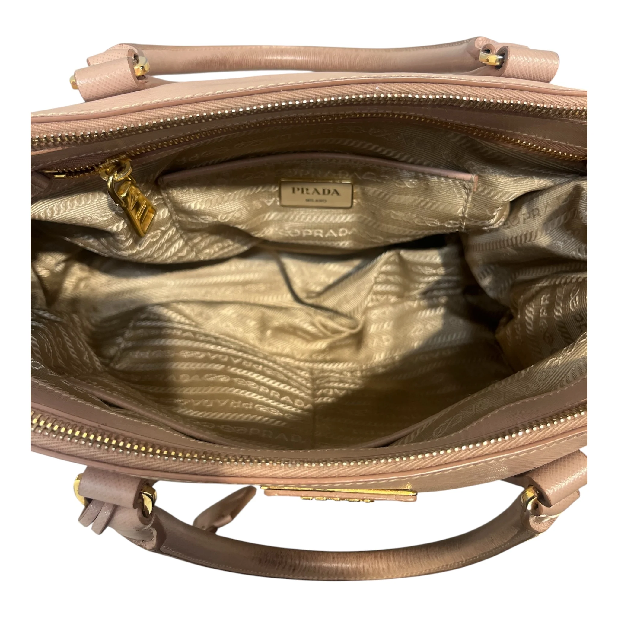 PRADA/Tote Bag/Leather/BEG/SAFFIANO 14