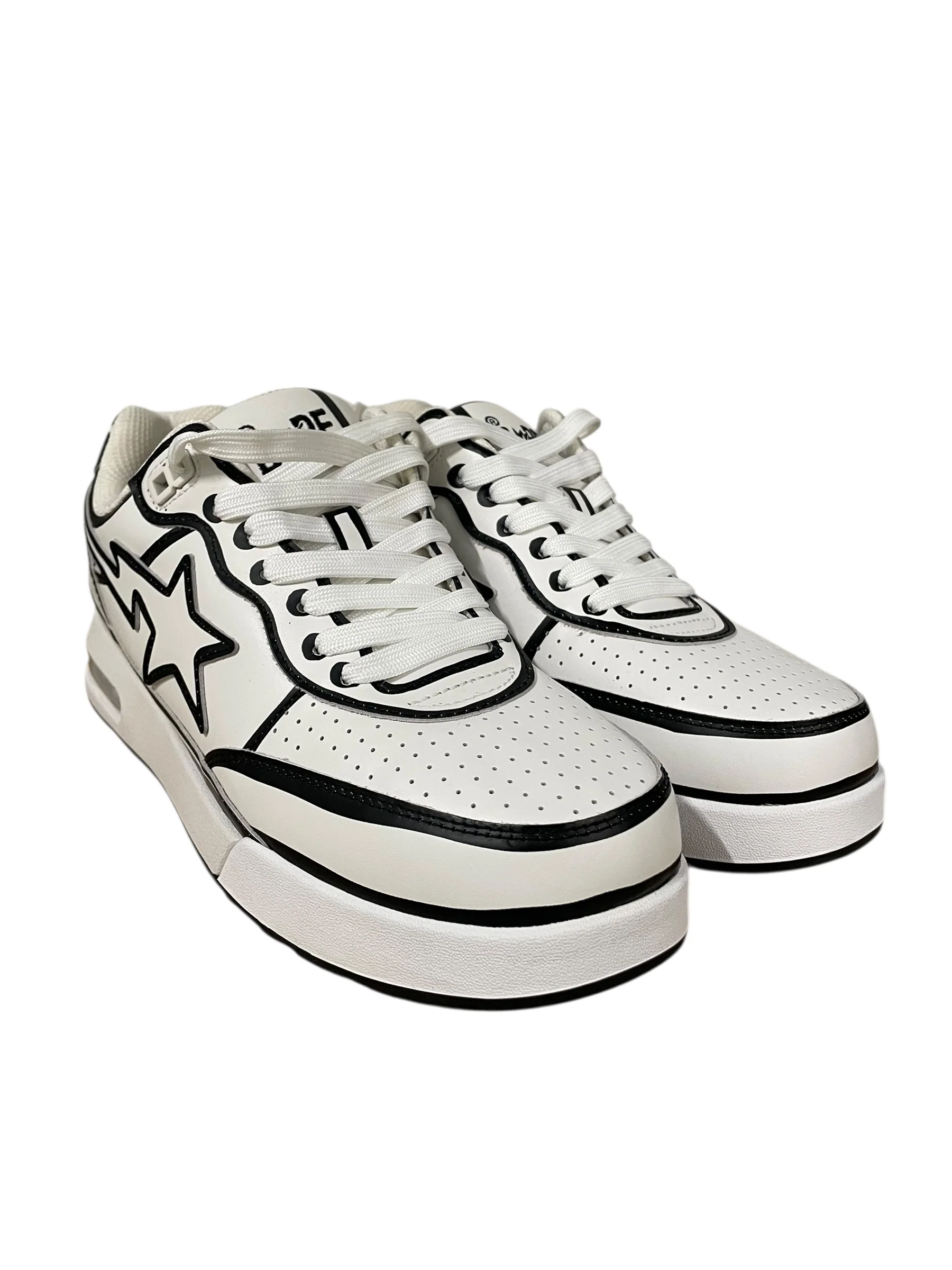 A BATHING APE/Low-Sneakers/US 10/Leather/PPL/BAPE STA