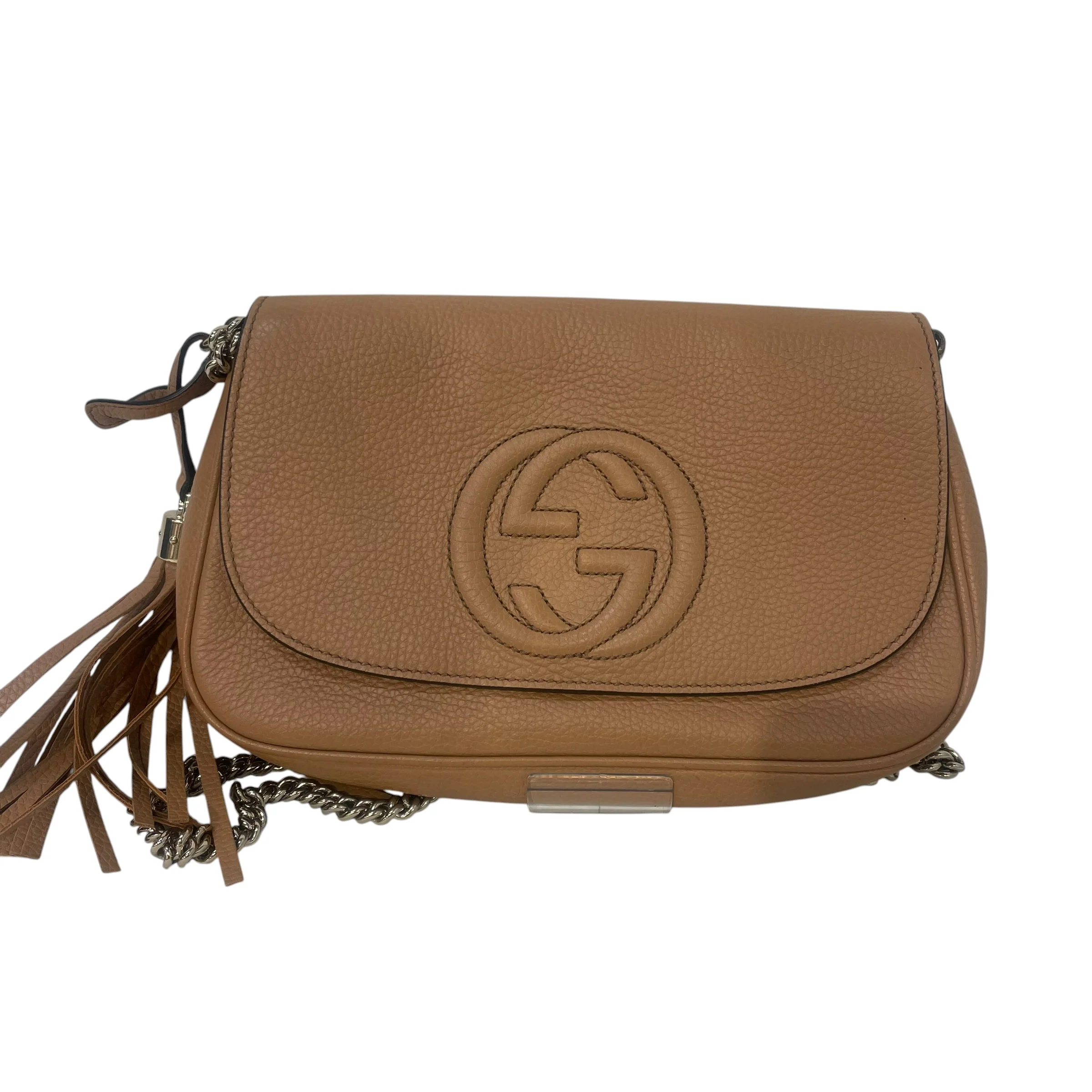 GUCCI/Cross Body Bag/Leather/CML/medium interlock g soho